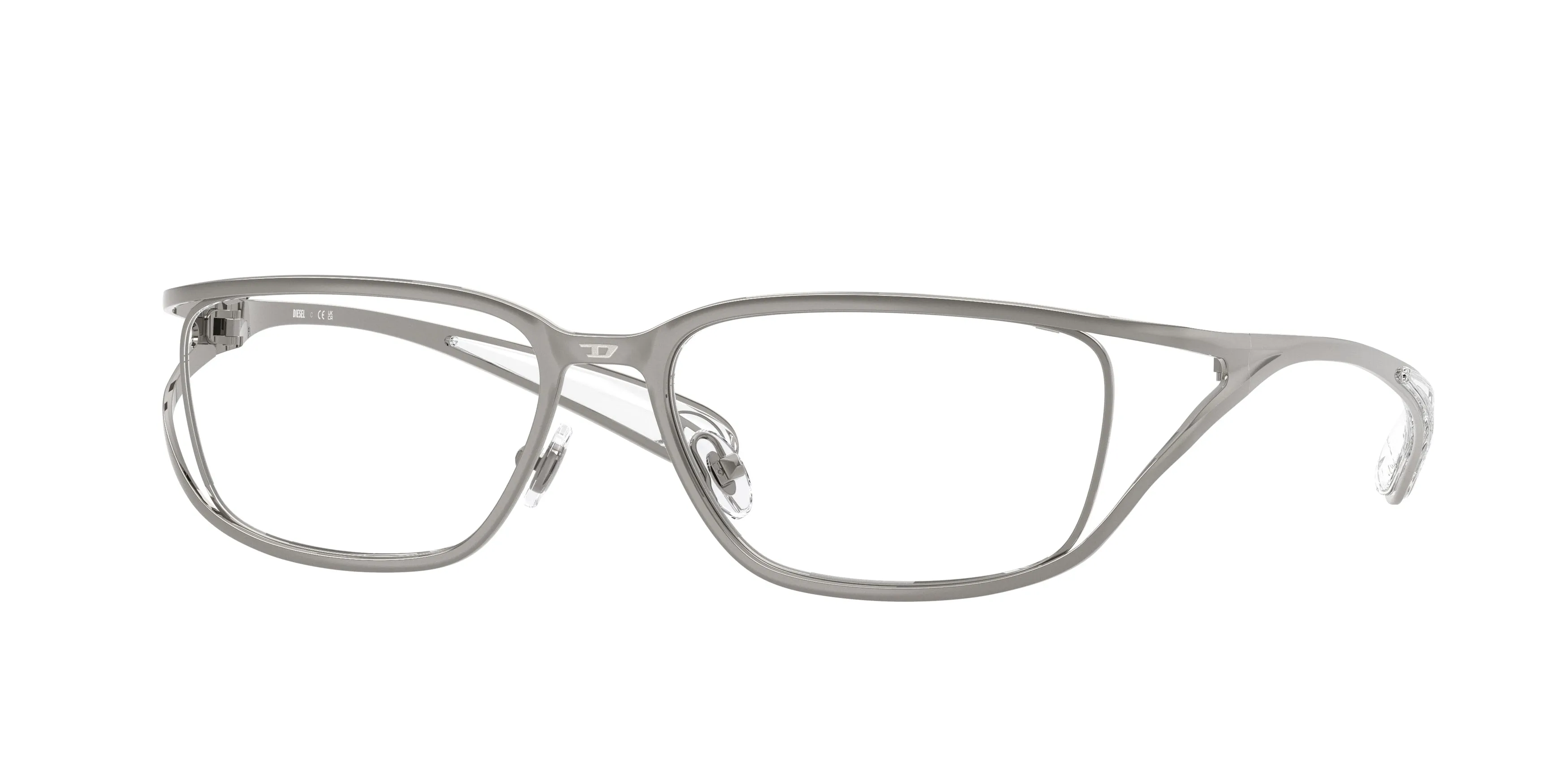DIESEL DL5006 1003 Montature da vista Metallo Grigio Squadrata Normale - immagine 1