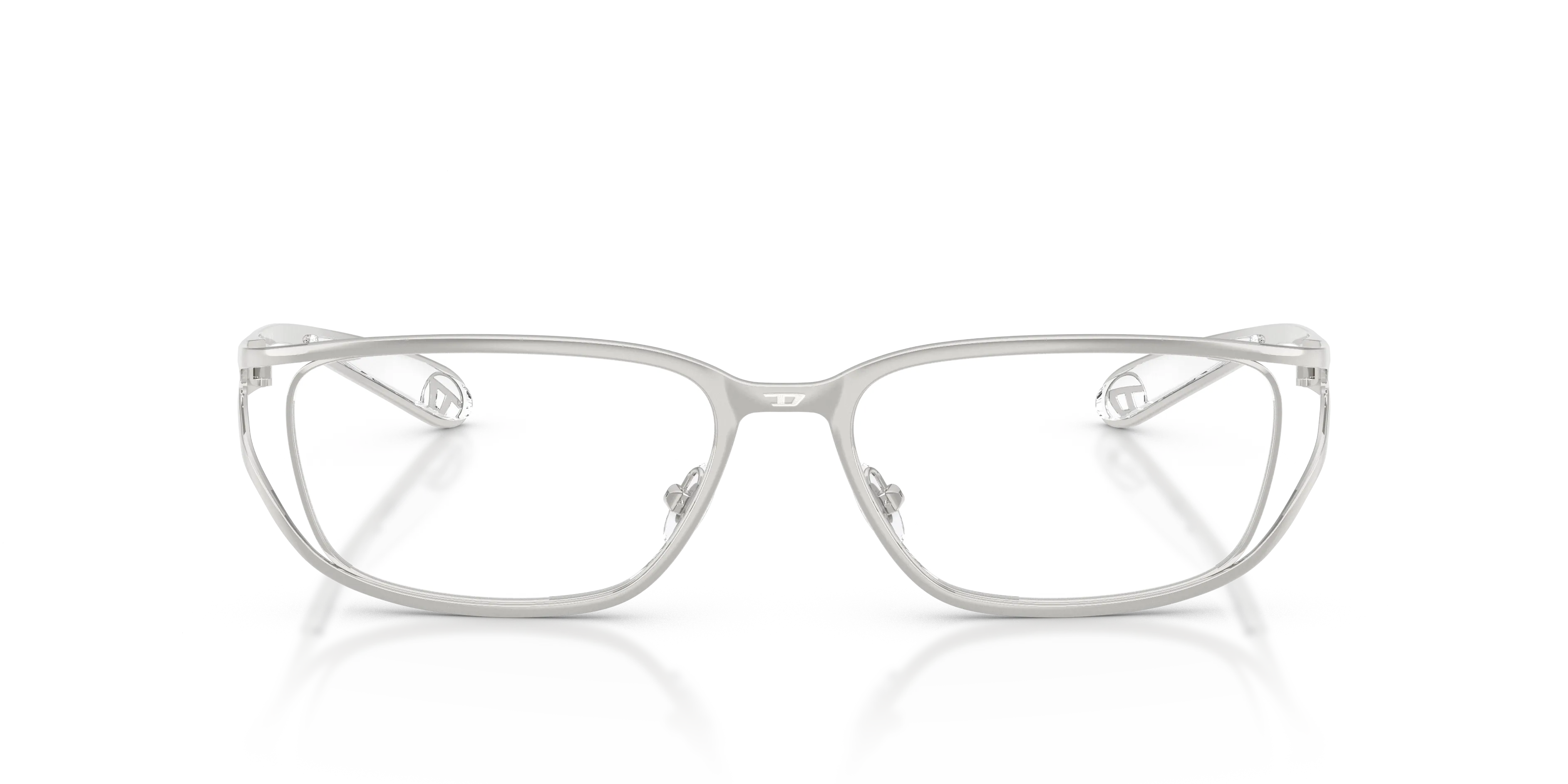 DIESEL DL5006 1001 Montature da vista Metallo Argento Squadrata Normale - immagine 3