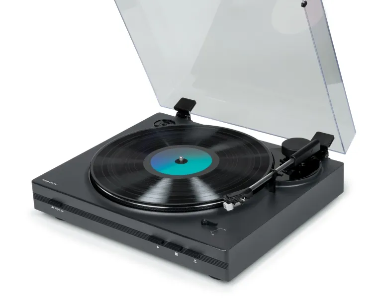 Giradischi preamplificato Thomson TT355 - Funzione di arresto automatico - Colore antracite - immagine 1