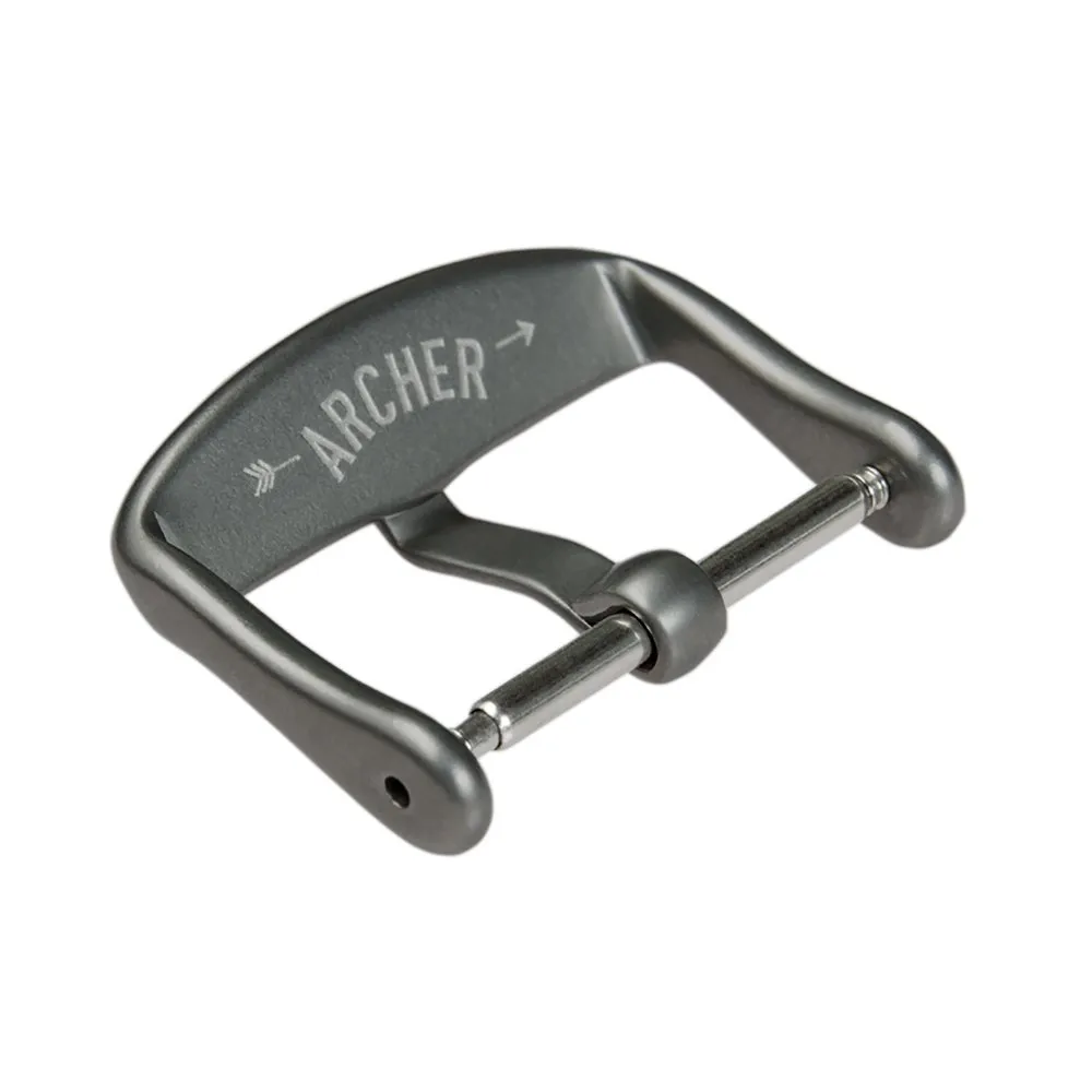 Archer Watch Straps - Fibbie per Cinturini in Acciaio Inossidabile (Grigio Opaco, 23mm) - immagine 3