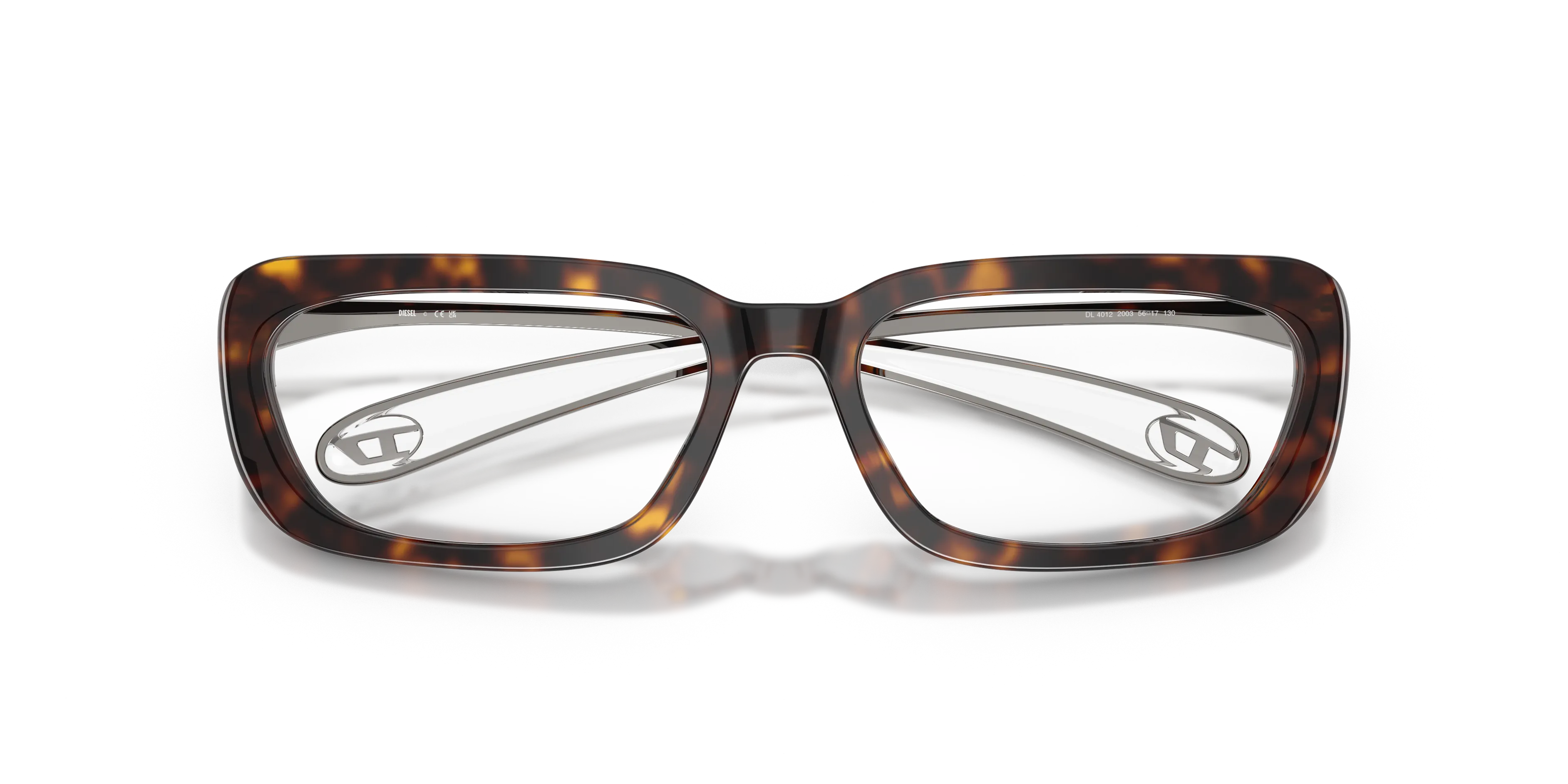 DIESEL DL4012 2003 Montature da vista Acetato Tartaruga Squadrata Normale - immagine 2