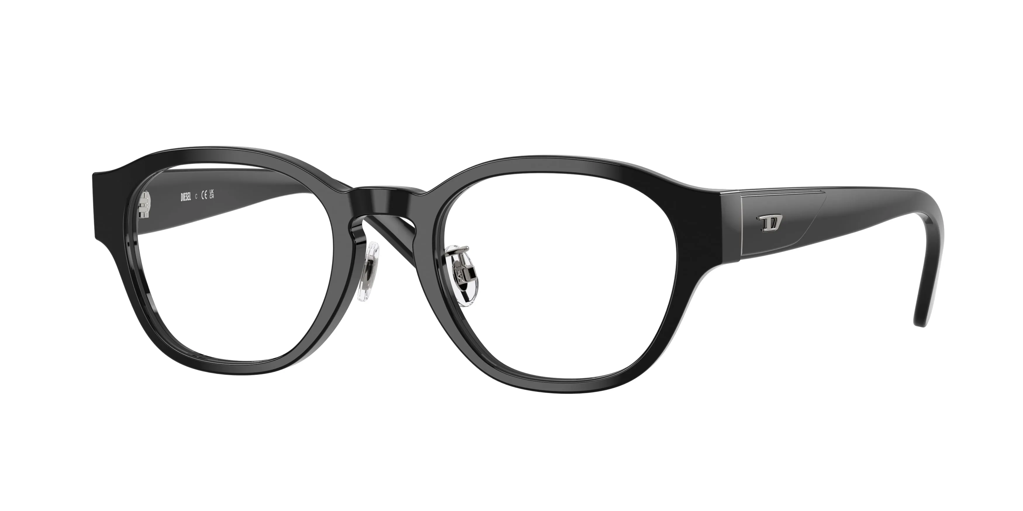 DIESEL DL4011D 2001 Montature da vista Acetato Nero Squadrata Normale - immagine 1