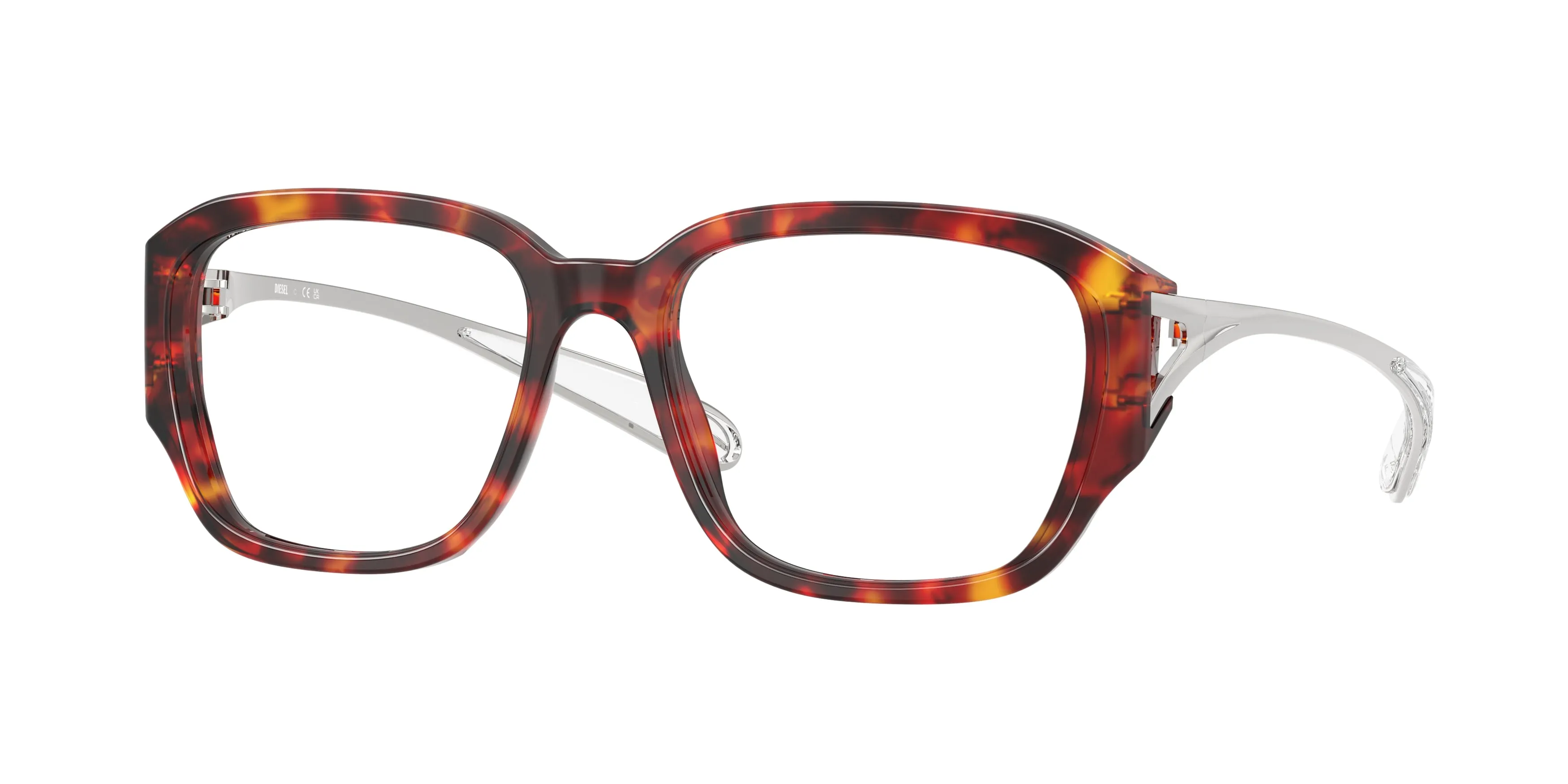 DIESEL DL4009 2023 Montature da vista Acetato Rosso Squadrata Normale - immagine 1