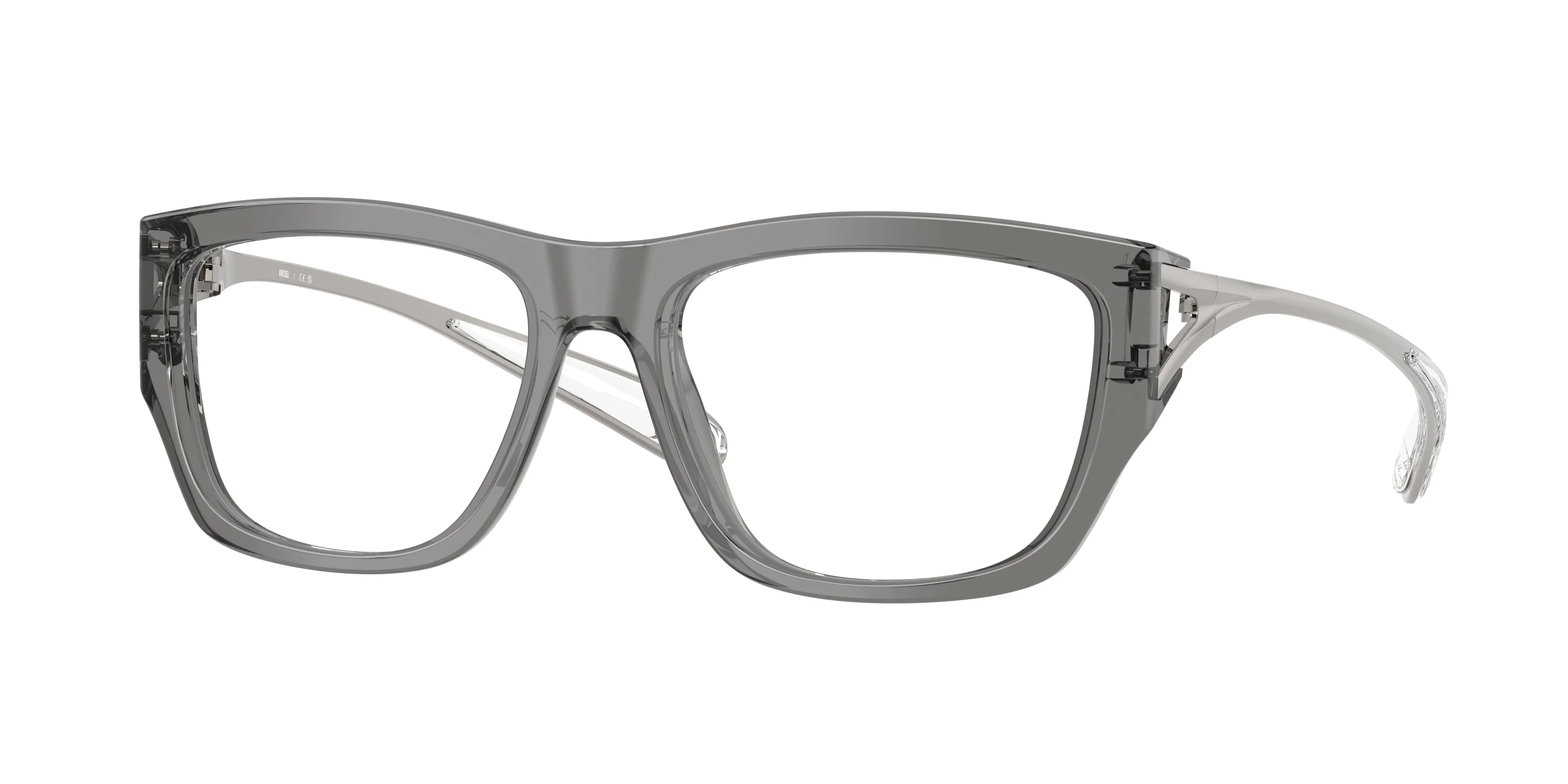 DIESEL DL4008 2027 Montature da vista Acetato Grigio Squadrata Normale - immagine 1
