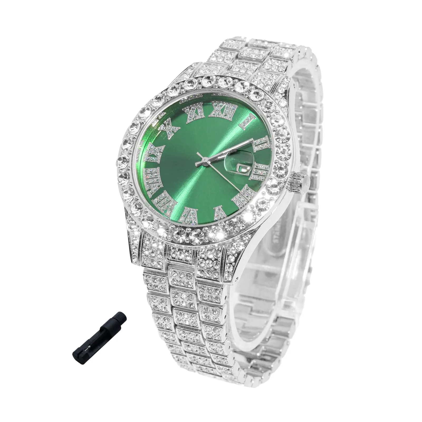 HALUKAKAH Orologio con Diamanti per Bambini - Placcato Platino - immagine 1
