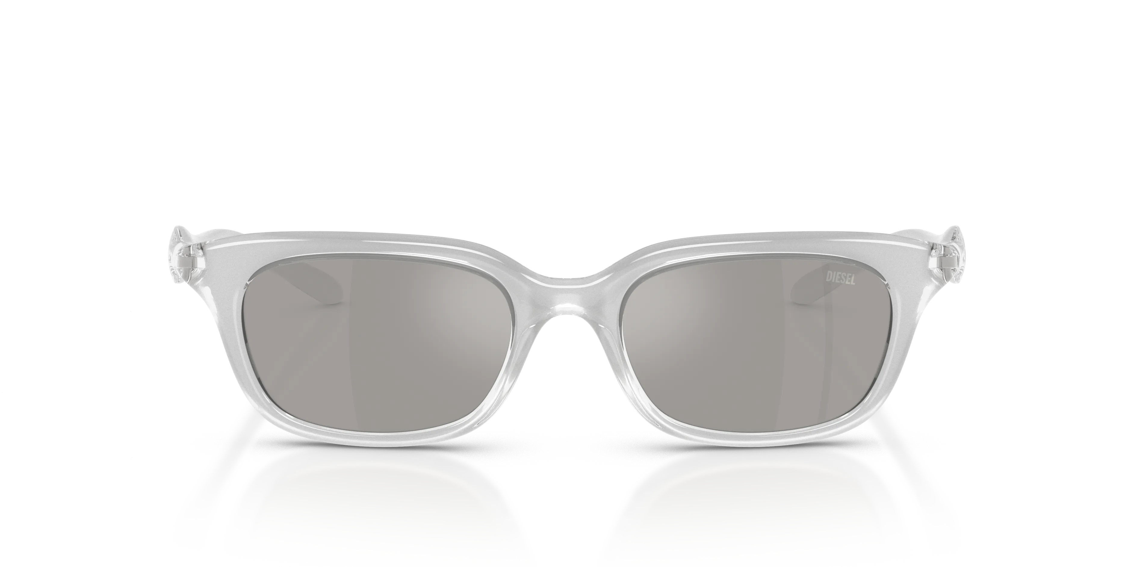 DIESEL DL3013U 20296G Occhiali da sole Iniettato Trasparente Grigio Squadrata Specchiate - immagine 3