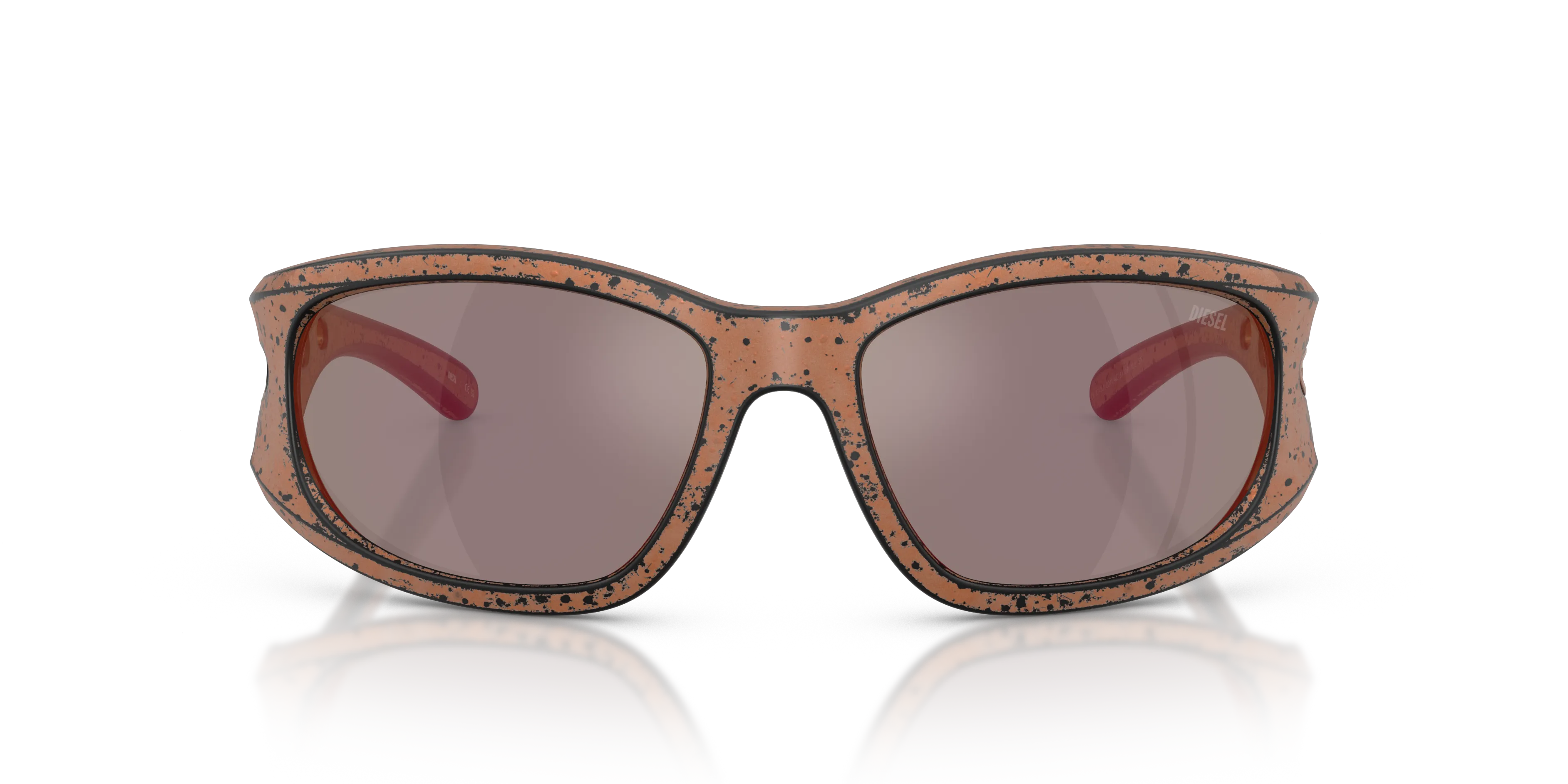 DIESEL DL3012U 20114Z Occhiali da sole Iniettato Bronzo Grigio Squadrata Specchiate - immagine 3
