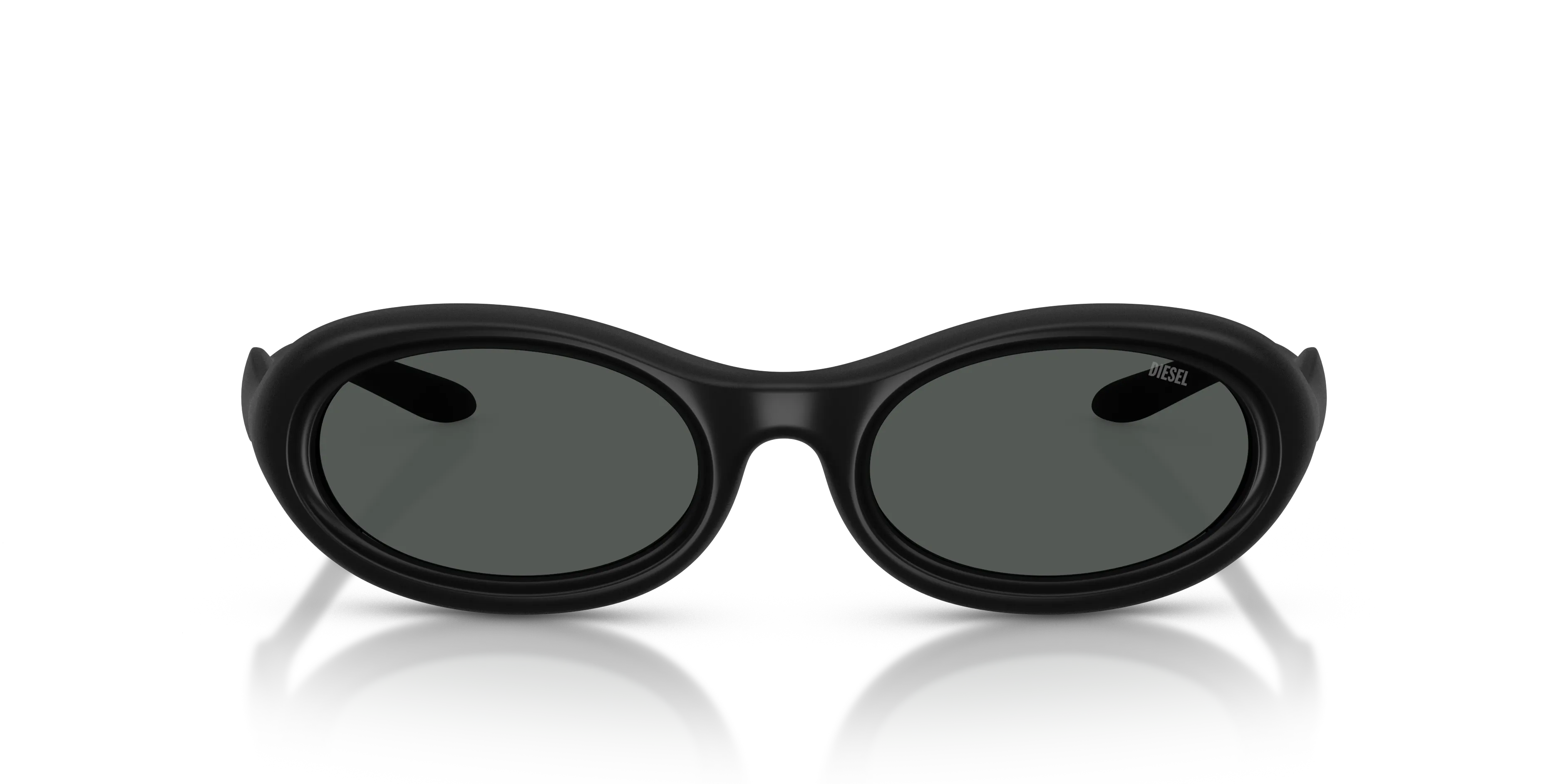 DIESEL DL3011U 200287 Occhiali da sole Iniettato Nero Grigio Rotonda Normale - immagine 3