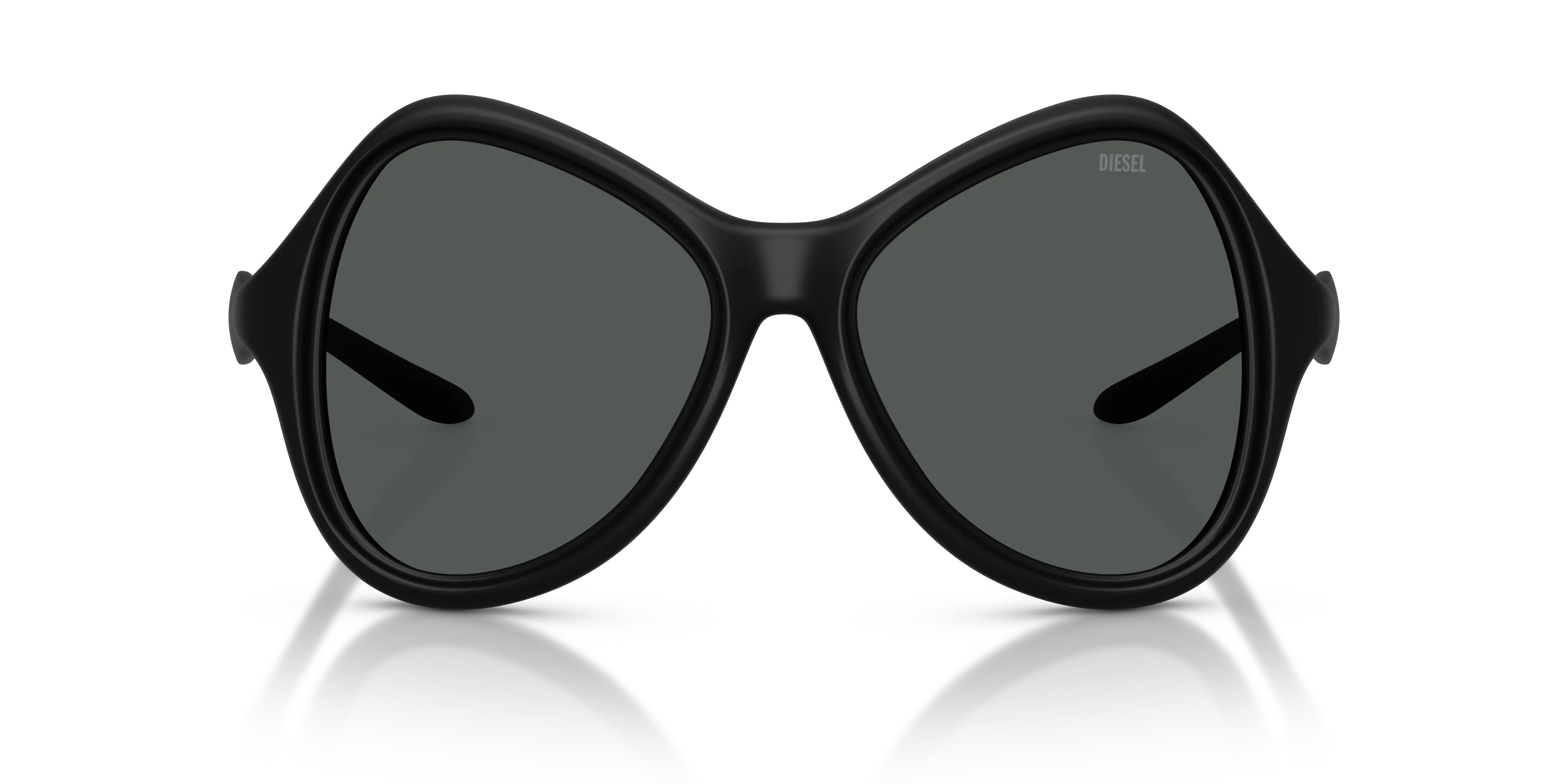 DIESEL DL3010U 200287 Occhiali da sole Iniettato Nero Grigio Cat Eye Normale - immagine 3
