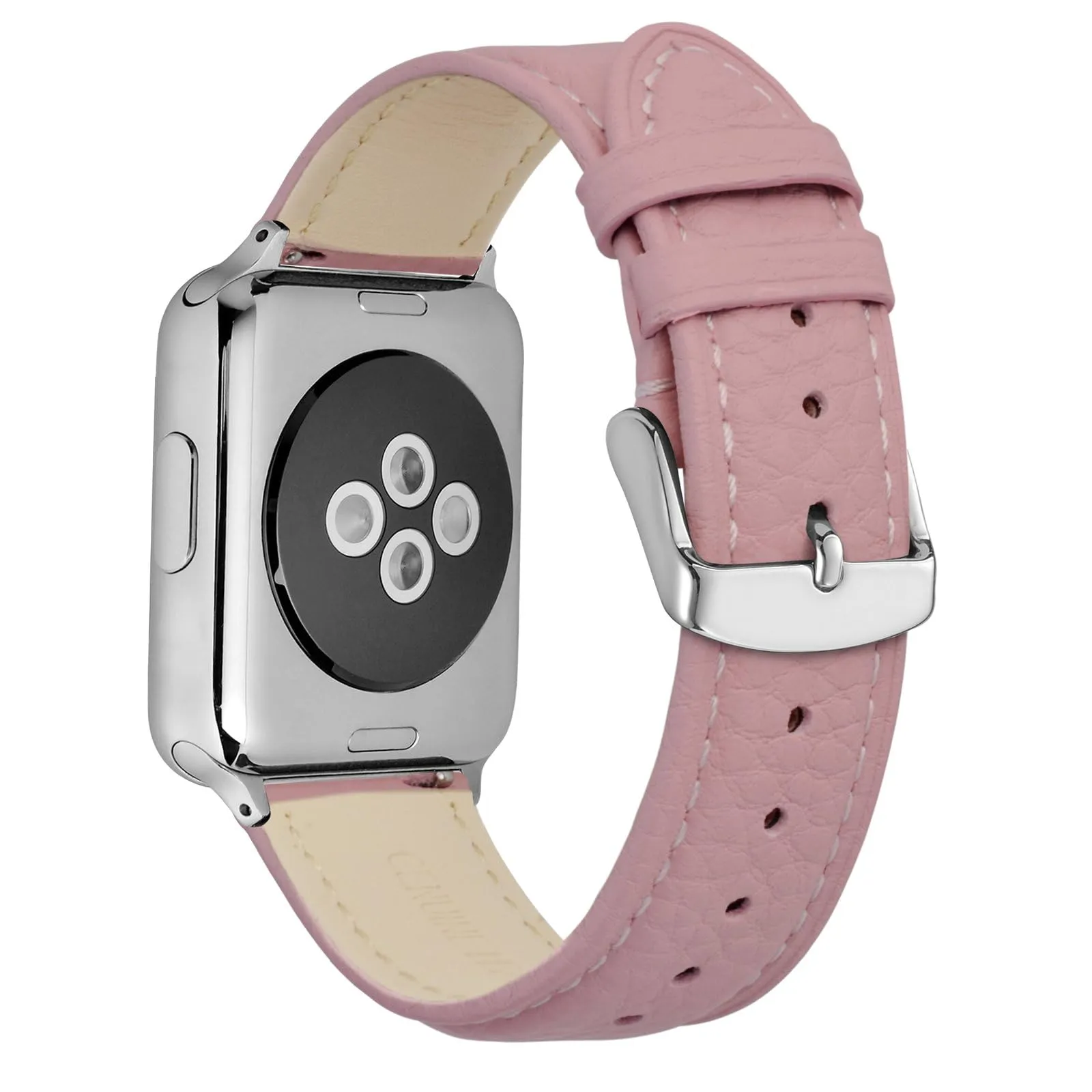 ANNEFIT Cinturino 20mm, Cinturini di Ricambio per Uomo e Donna, Imbottito Testurizzato Pelle a Sgancio Rapido (Rosa) - immagine 8