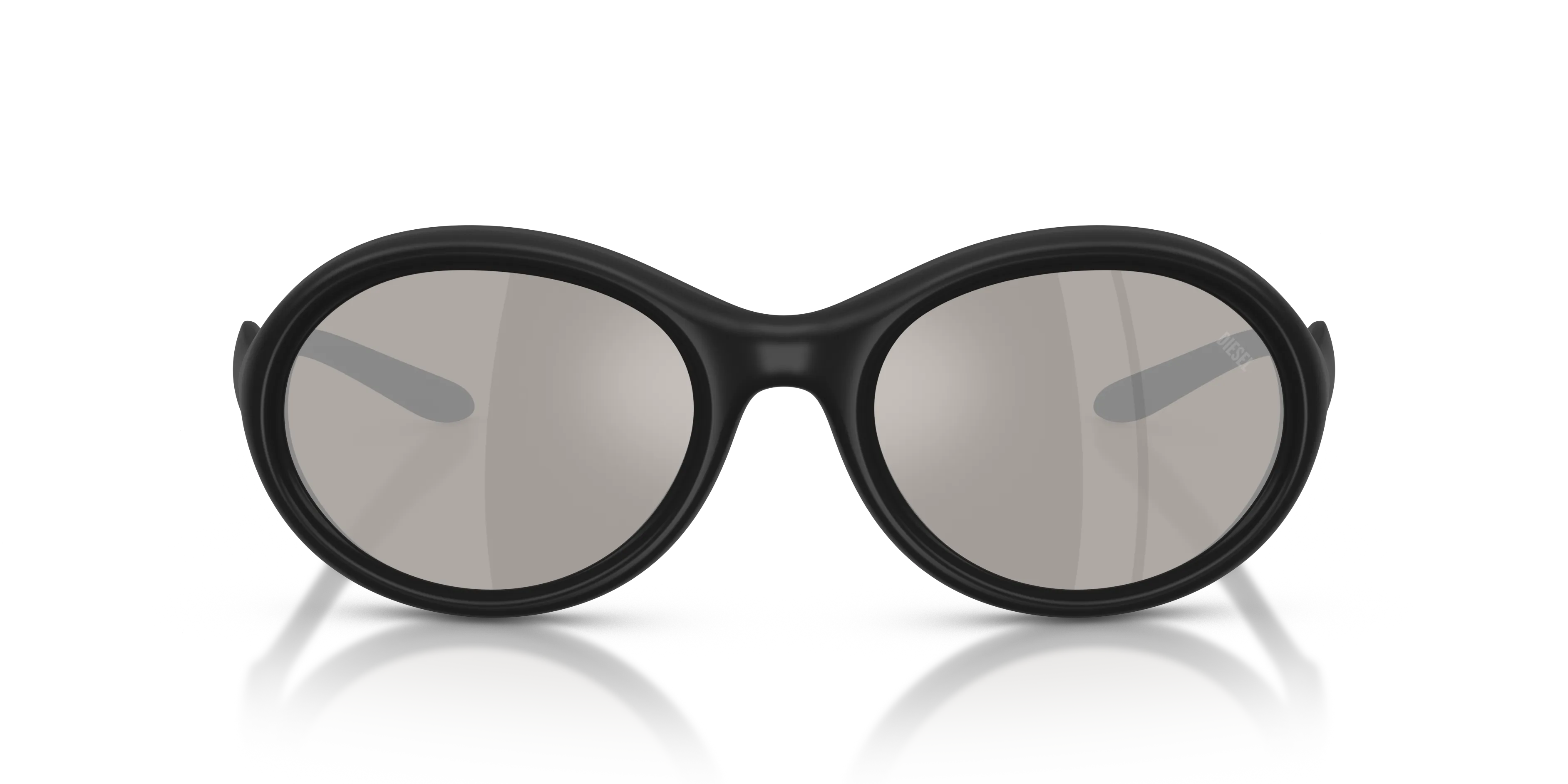 DIESEL DL3009U 20026G Occhiali da sole Iniettato Nero Grigio Rotonda Specchiate - immagine 3