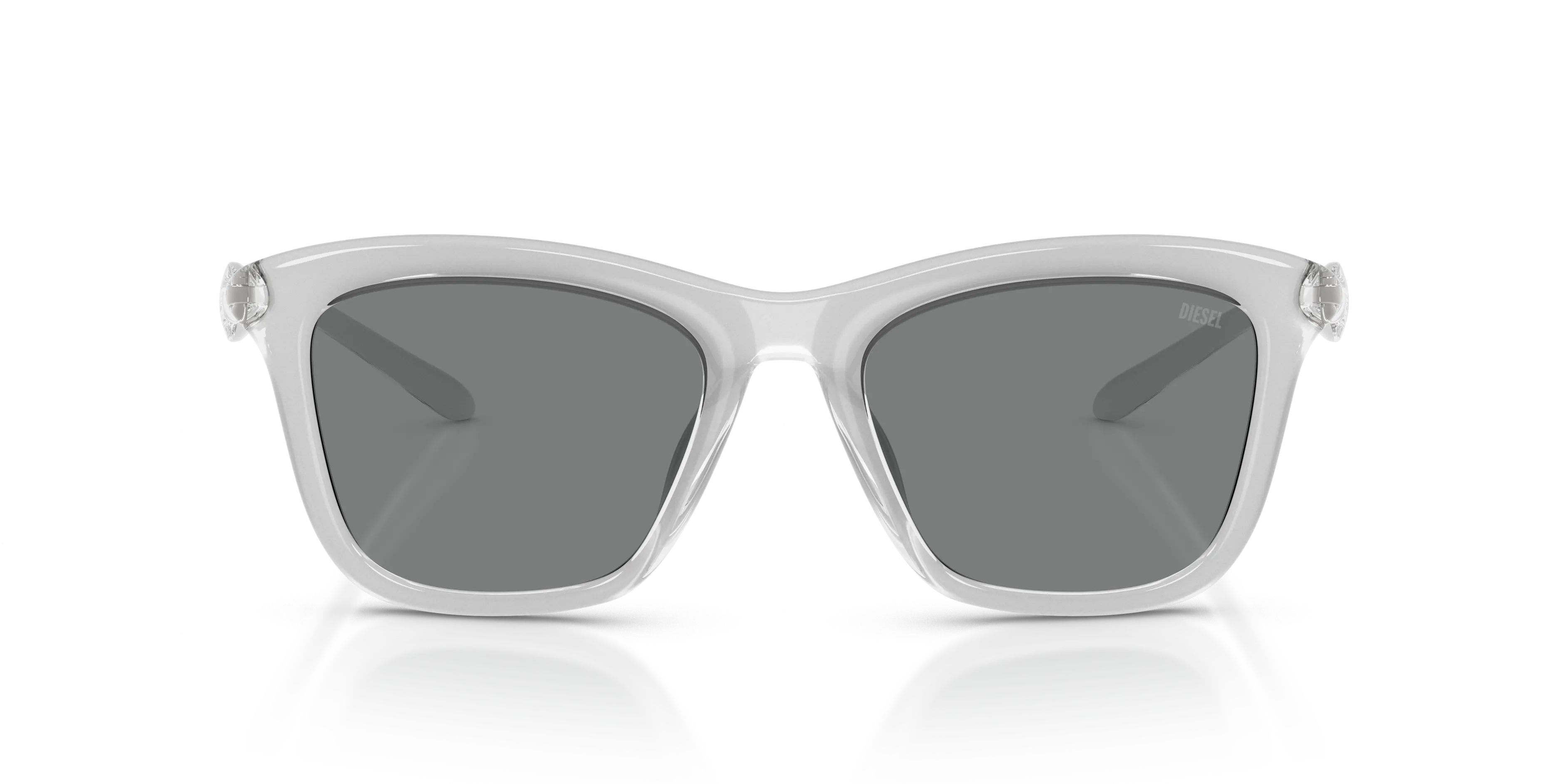 DIESEL DL3008U 202987 Occhiali da sole Iniettato Trasparente Grigio Squadrata Normale - immagine 3