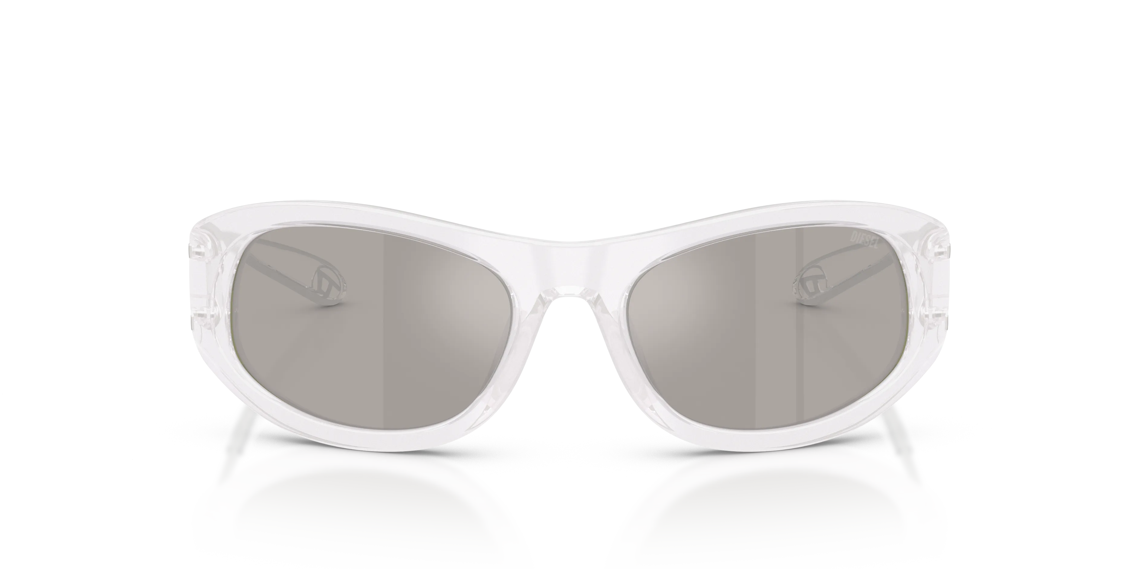 DIESEL DL2007U 20286G Occhiali da sole Acetato Bianco Argento Cat Eye Normale - immagine 3