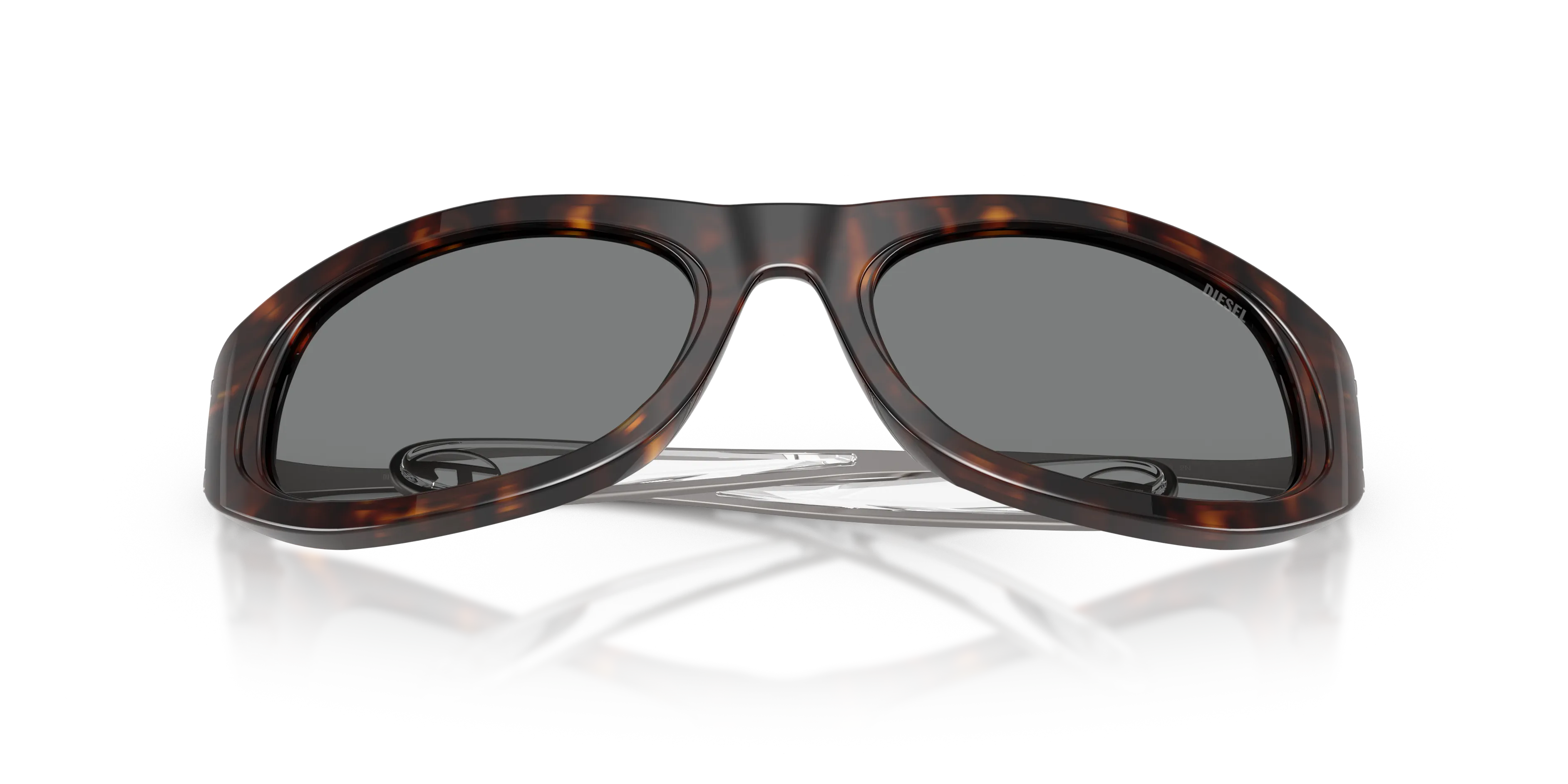 DIESEL DL2007U 200387 Occhiali da sole Acetato Tartaruga Grigio Cat Eye Normale - immagine 2