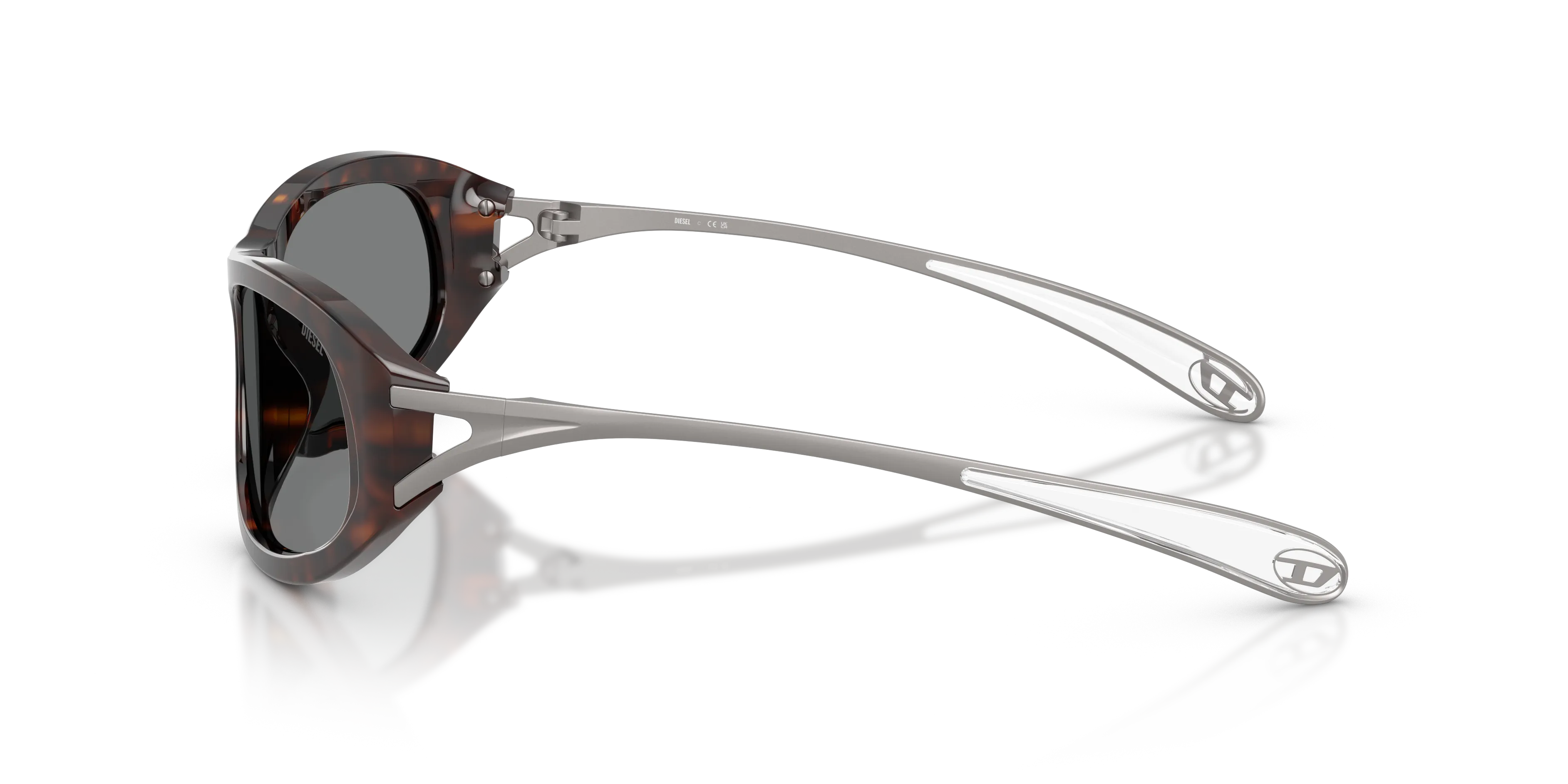DIESEL DL2007U 200387 Occhiali da sole Acetato Tartaruga Grigio Cat Eye Normale - immagine 4