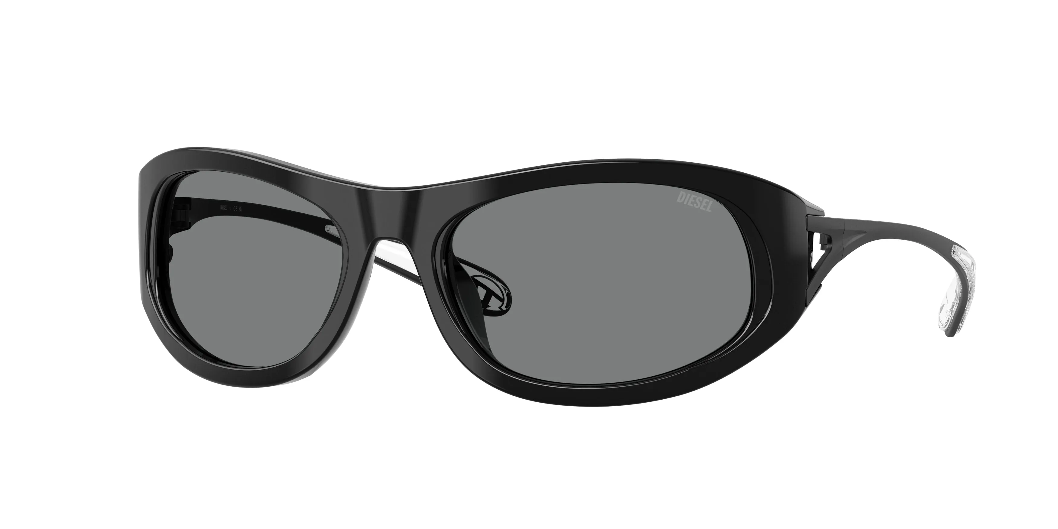DIESEL DL2007U 200187 Occhiali da sole Acetato Nero Grigio Cat Eye Normale - immagine 1