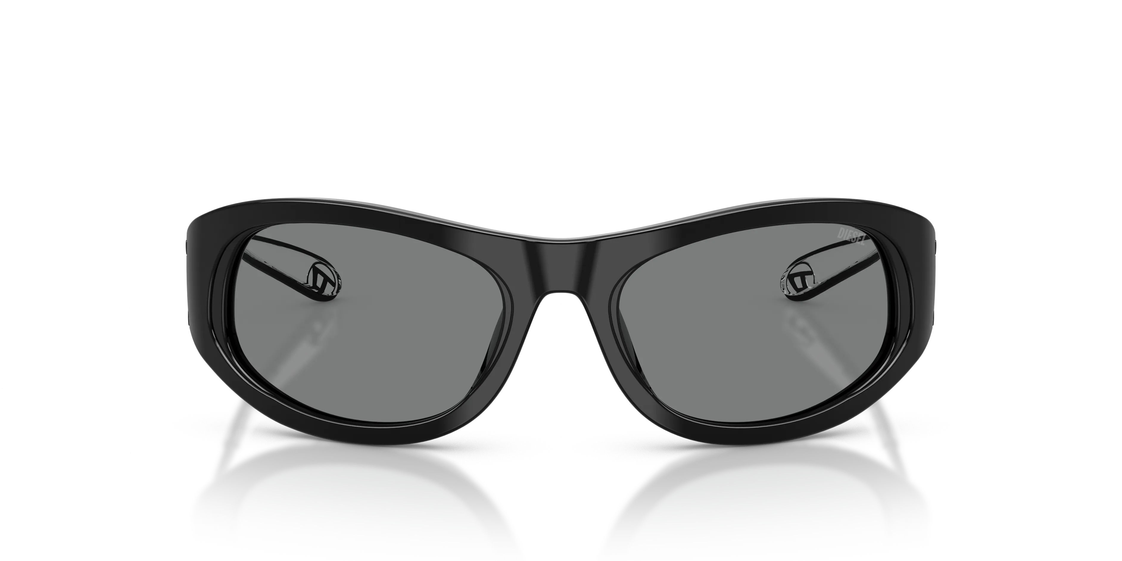 DIESEL DL2007U 200187 Occhiali da sole Acetato Nero Grigio Cat Eye Normale - immagine 3