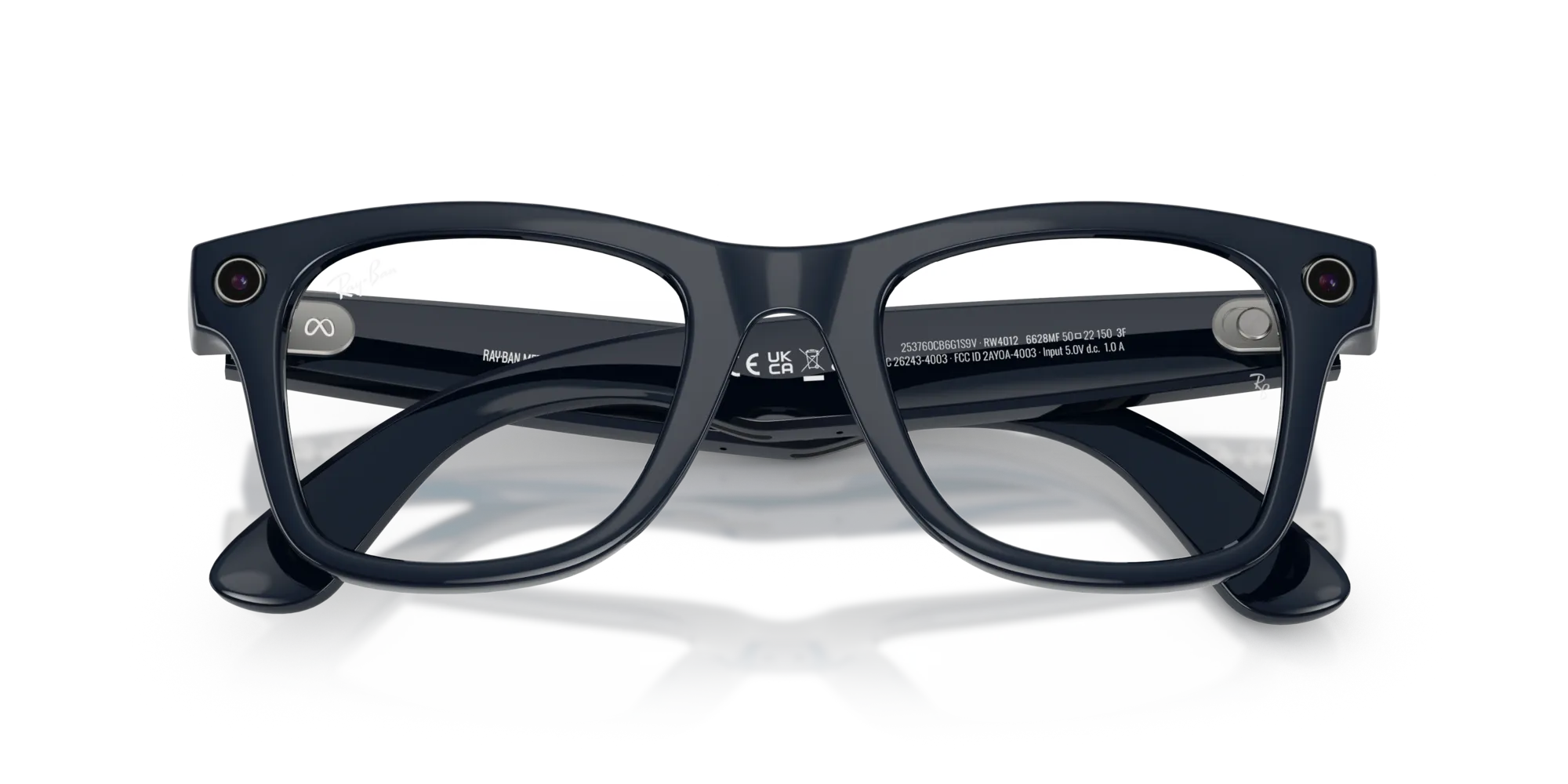 Ray - Ban Meta RW4012 Wayfarer 6628MF - GEN 2 Smart glasses Iniettato Blu Trasparente/Zaffiro Fotocromatico Squadrata Transitions Fotocromatico - immagine 2