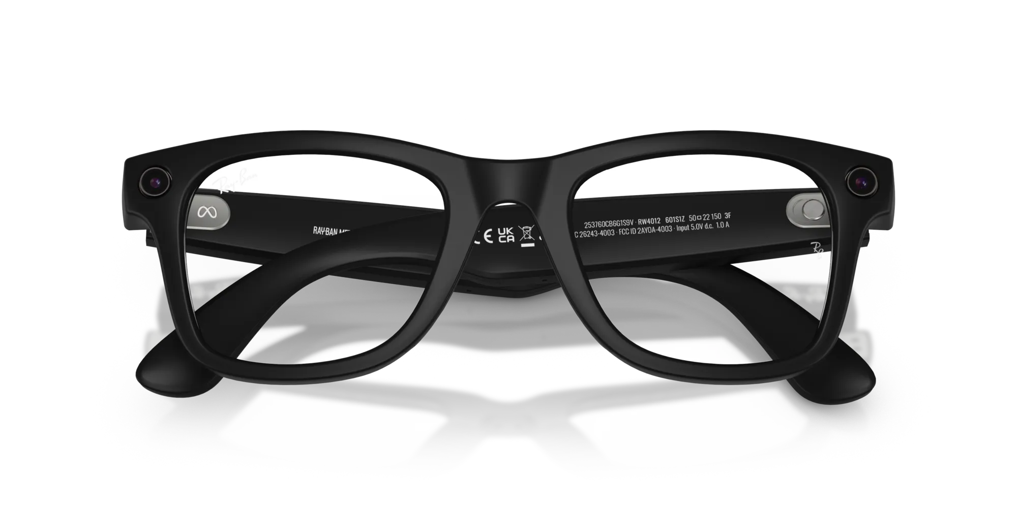 Ray - Ban Meta RW4012 Wayfarer 601S1Z - GEN 2 Smart glasses Iniettato Nero Trasparente/Grigio Fotocromatico Squadrata Transitions Fotocromatico - immagine 2