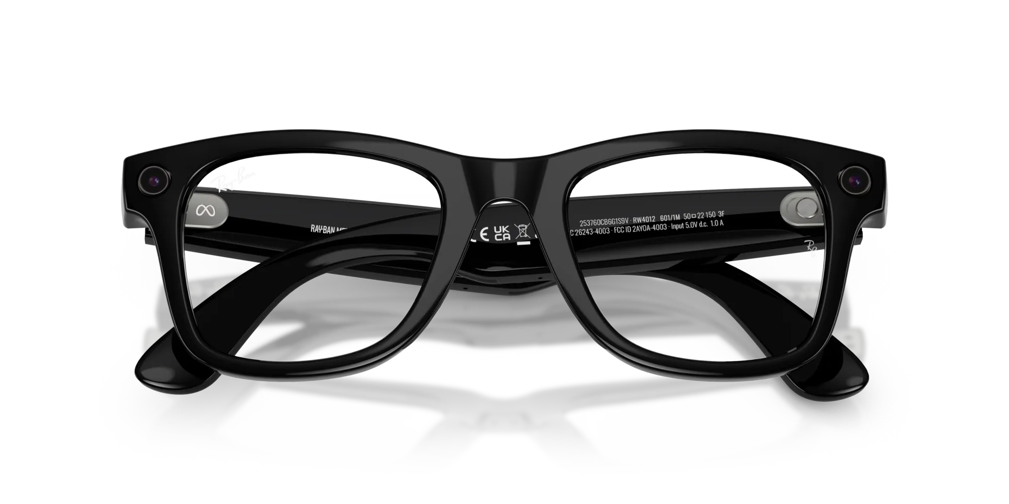 Ray - Ban Meta RW4012 Wayfarer 601/1M - GEN 2 Smart glasses Iniettato Nero Trasparente/verde grafite Fotocromatico Squadrata Transitions Fotocromatico - immagine 2