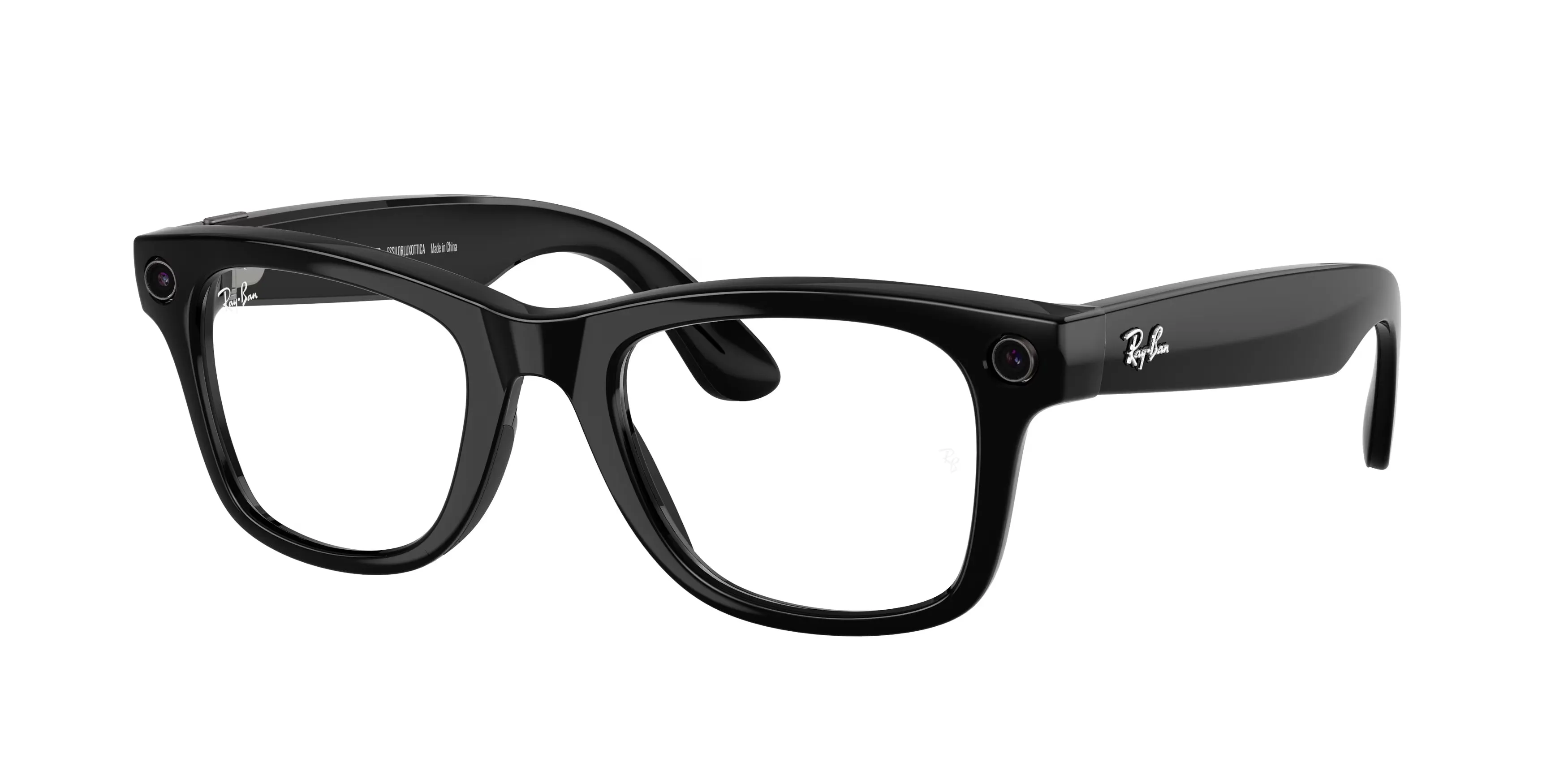 Ray - Ban Meta RW4012 Wayfarer 601/1M - GEN 2 Smart glasses Iniettato Nero Trasparente/verde grafite Fotocromatico Squadrata Transitions Fotocromatico - immagine 1