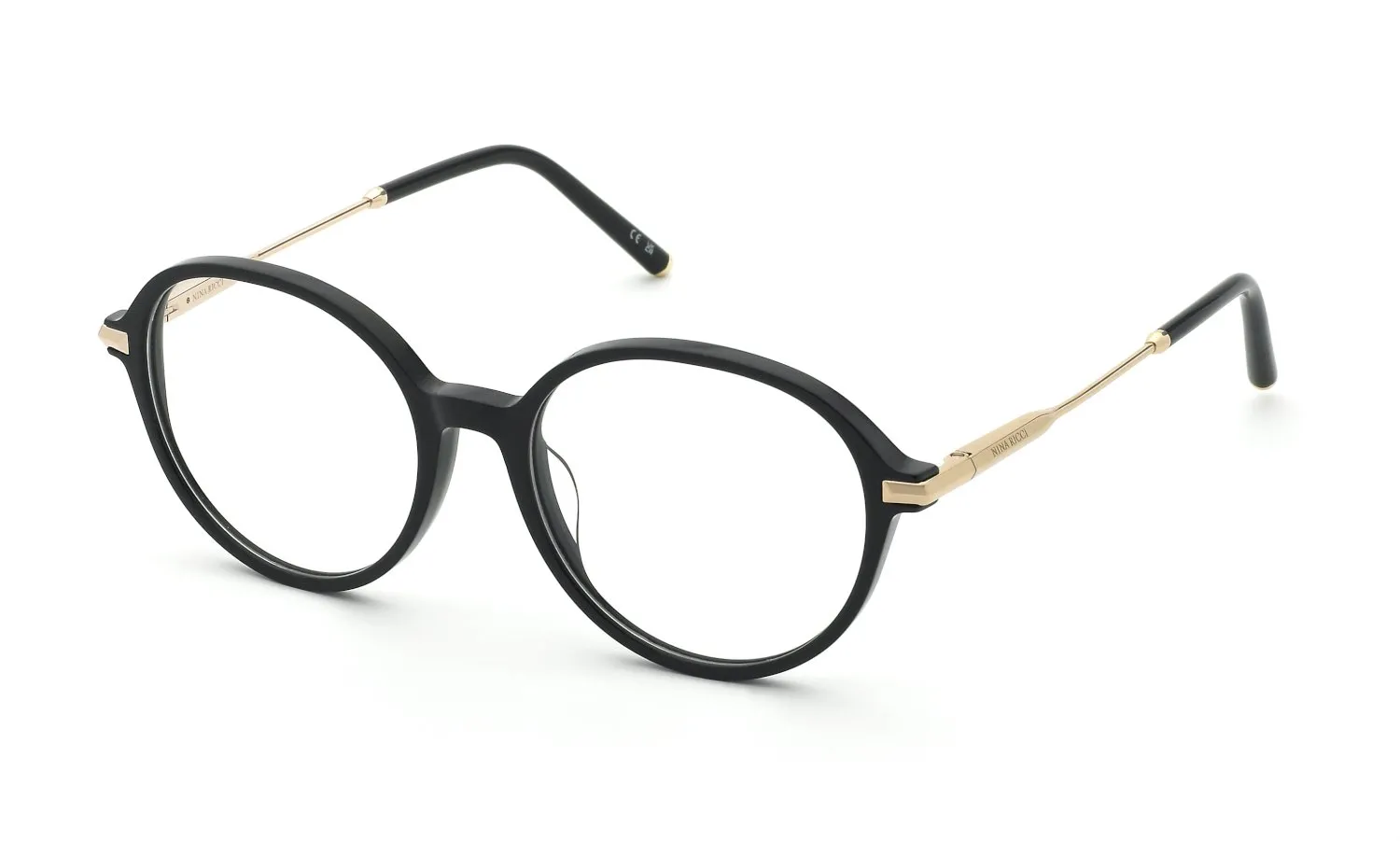 Nina Ricci VNR431 700 Montature da vista Acetato Nero Rotonda - immagine 1