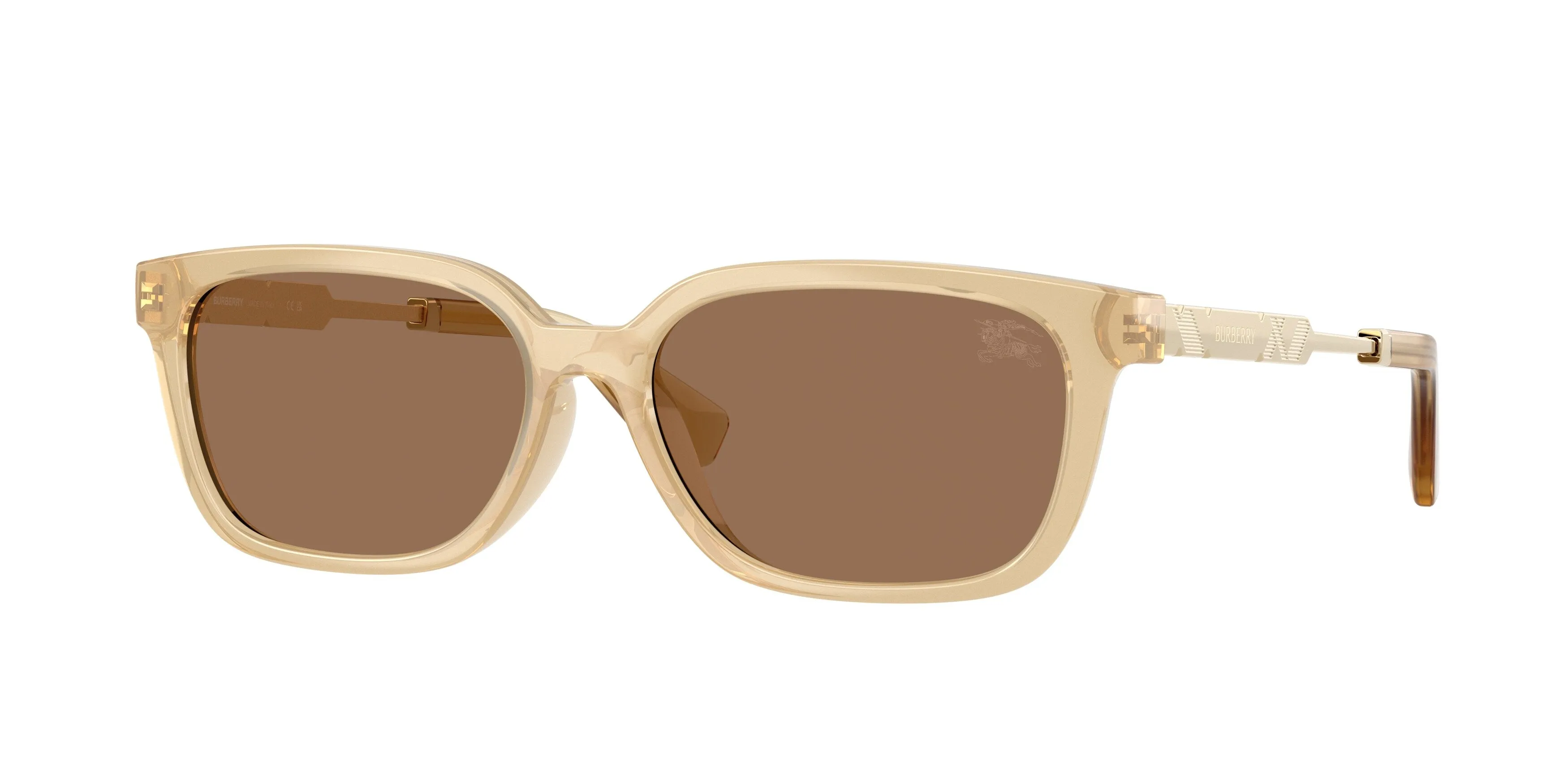 Burberry BE4481D 419873 Occhiali da sole Iniettato Giallo Marrone Squadrata Normale - immagine 1