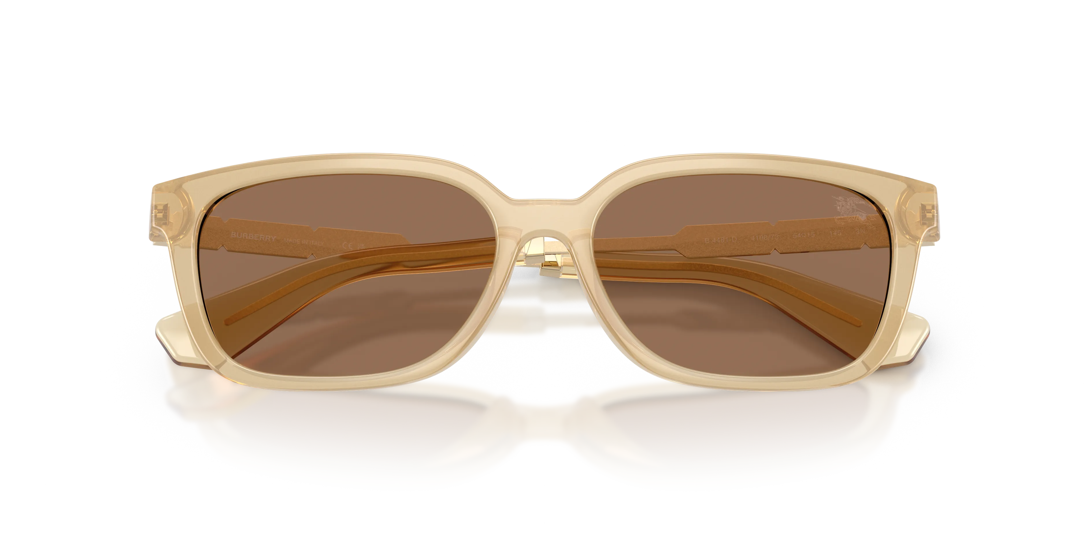 Burberry BE4481D 419873 Occhiali da sole Iniettato Giallo Marrone Squadrata Normale - immagine 2