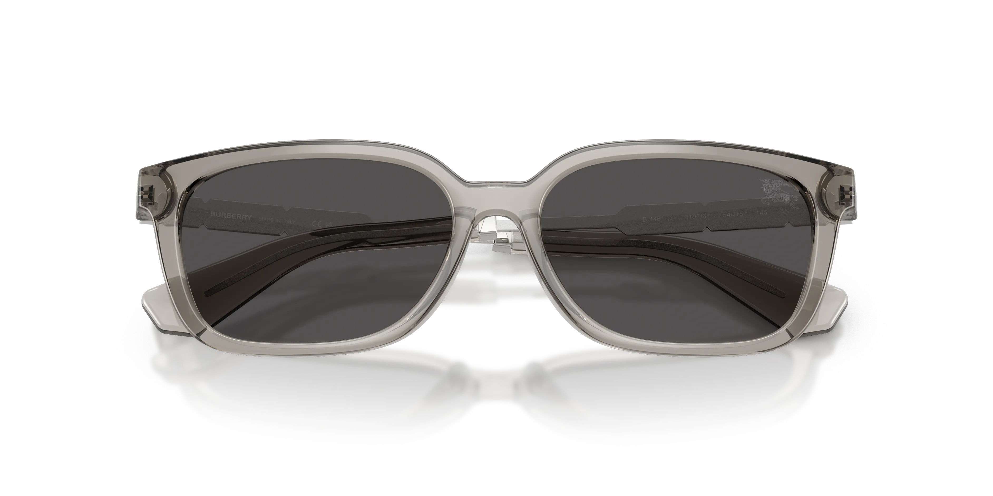 Burberry BE4481D 419787 Occhiali da sole Iniettato Grigio Grigio Squadrata Normale - immagine 2