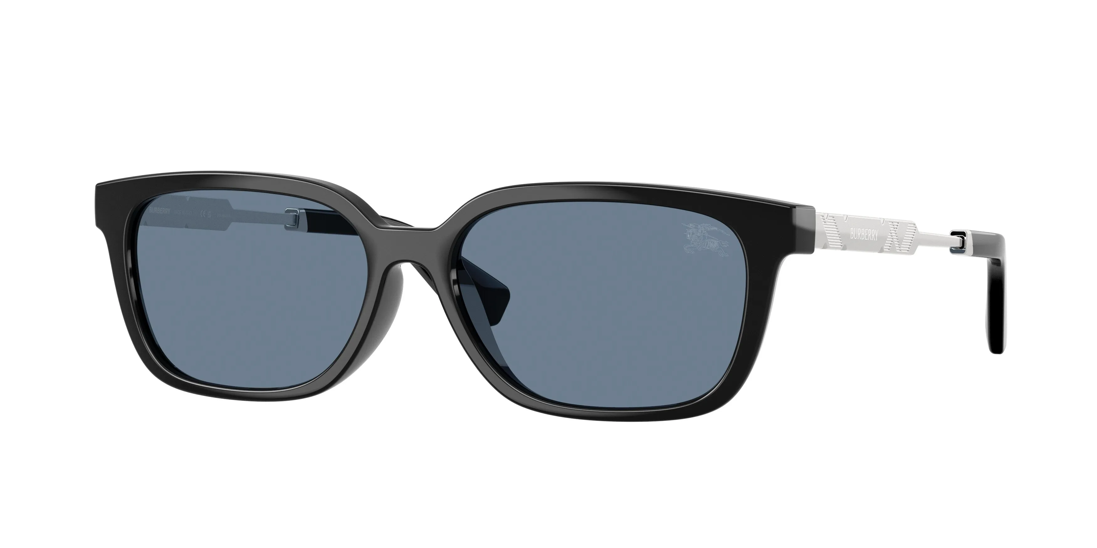Burberry BE4481D 30012V Occhiali da sole Iniettato Nero Blu Squadrata Polarizzata - immagine 1