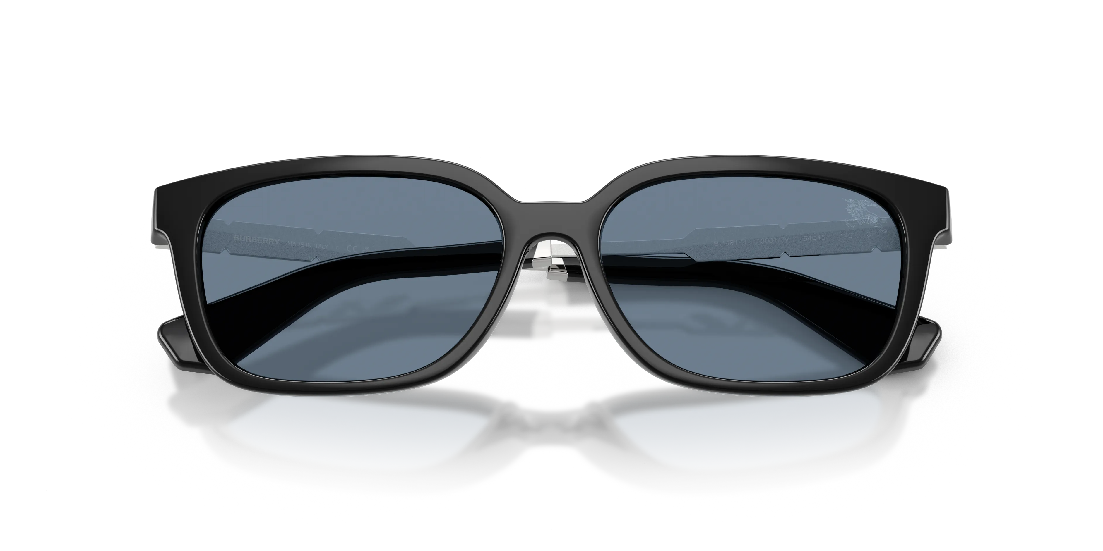 Burberry BE4481D 30012V Occhiali da sole Iniettato Nero Blu Squadrata Polarizzata - immagine 2