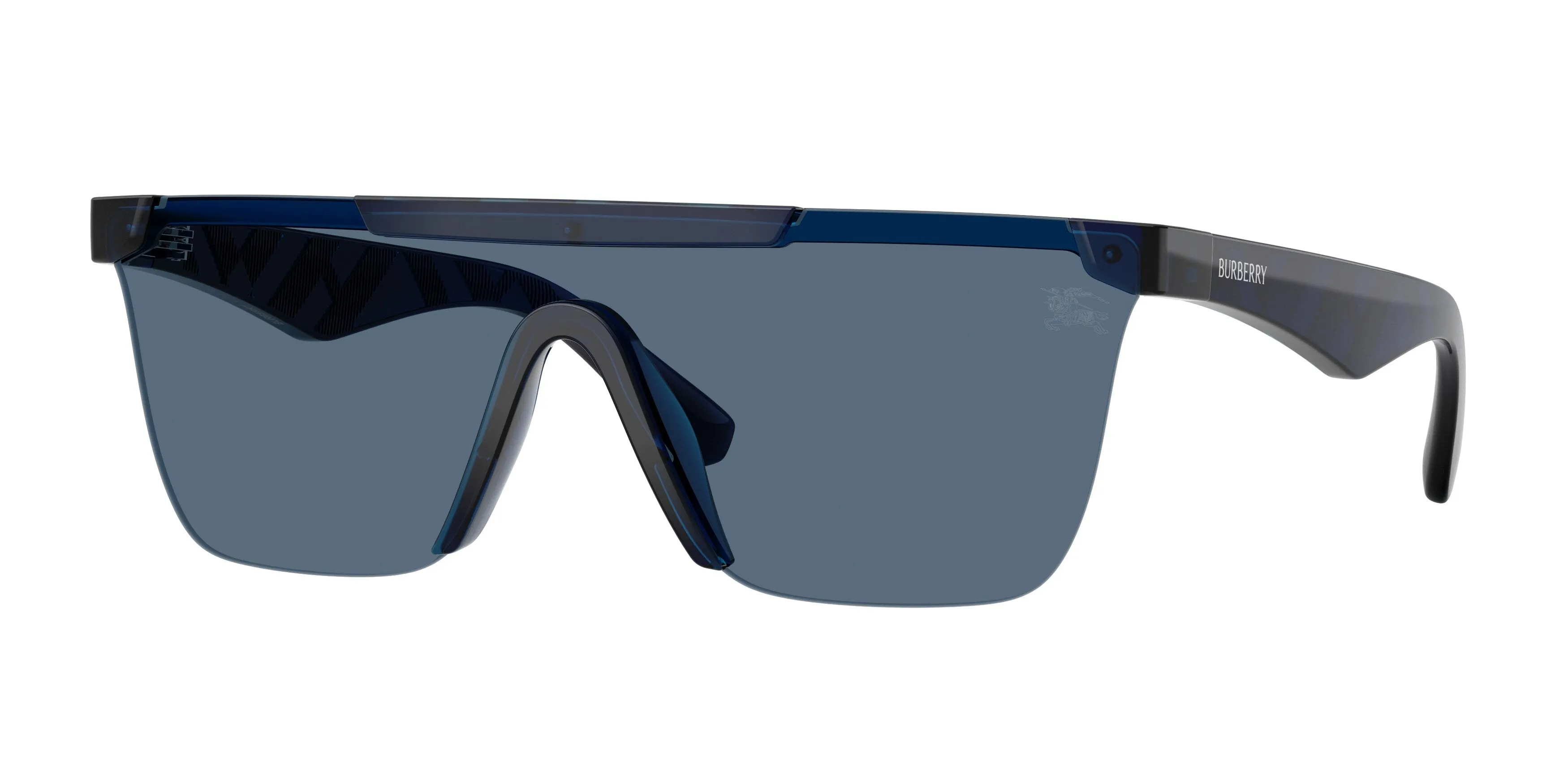 Burberry BE4480D 411080 Occhiali da sole Iniettato Blu Blu Squadrata Normale - immagine 1