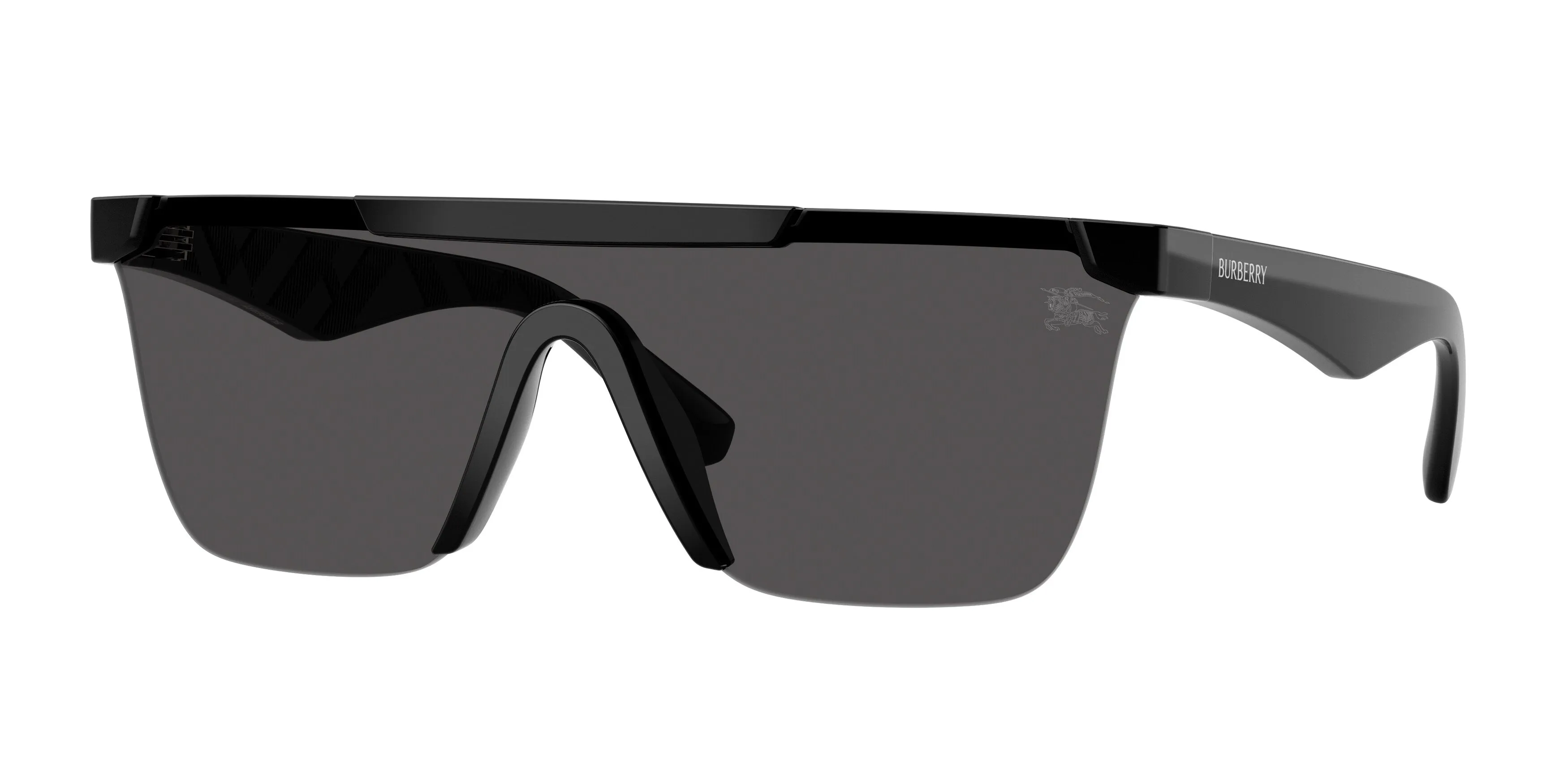 Burberry BE4480D 300187 Occhiali da sole Iniettato Nero Grigio Squadrata Normale - immagine 1