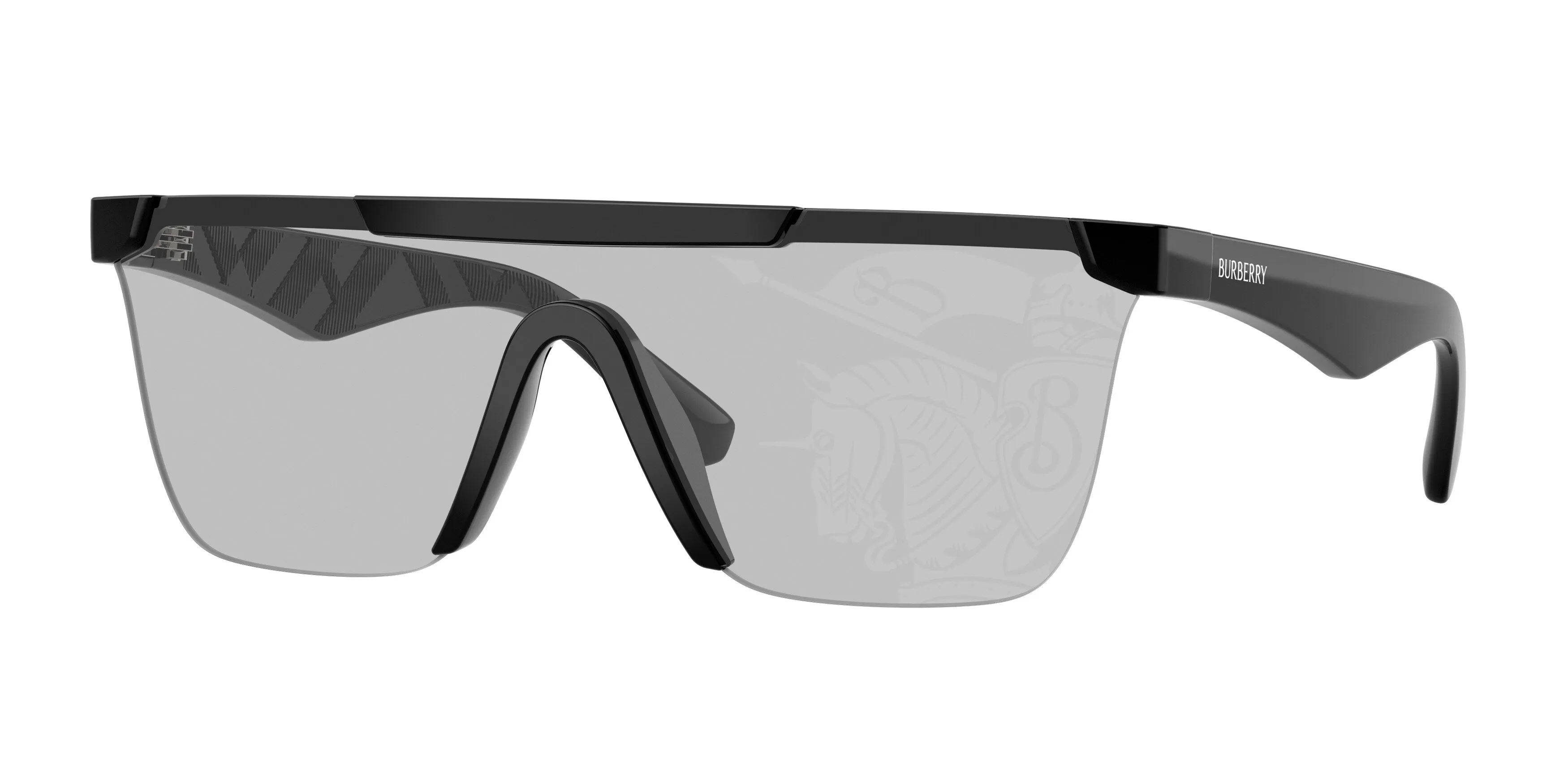 Burberry BE4480D 300169 Occhiali da sole Iniettato Nero Grigio Squadrata Normale - immagine 1
