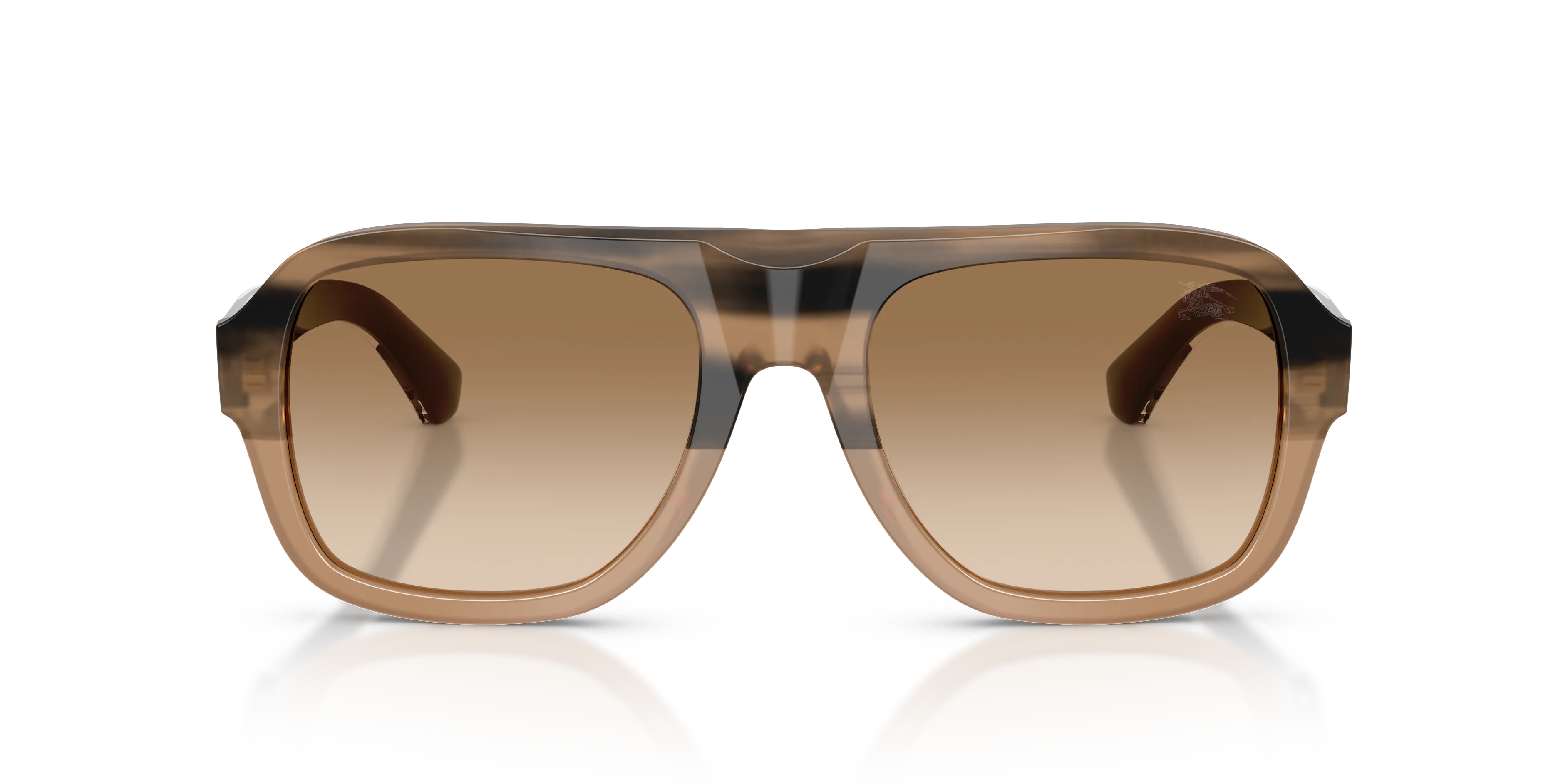 Burberry BE4478 420789 Occhiali da sole Acetato Beige Marrone Pilot Normale Sfumato - immagine 3