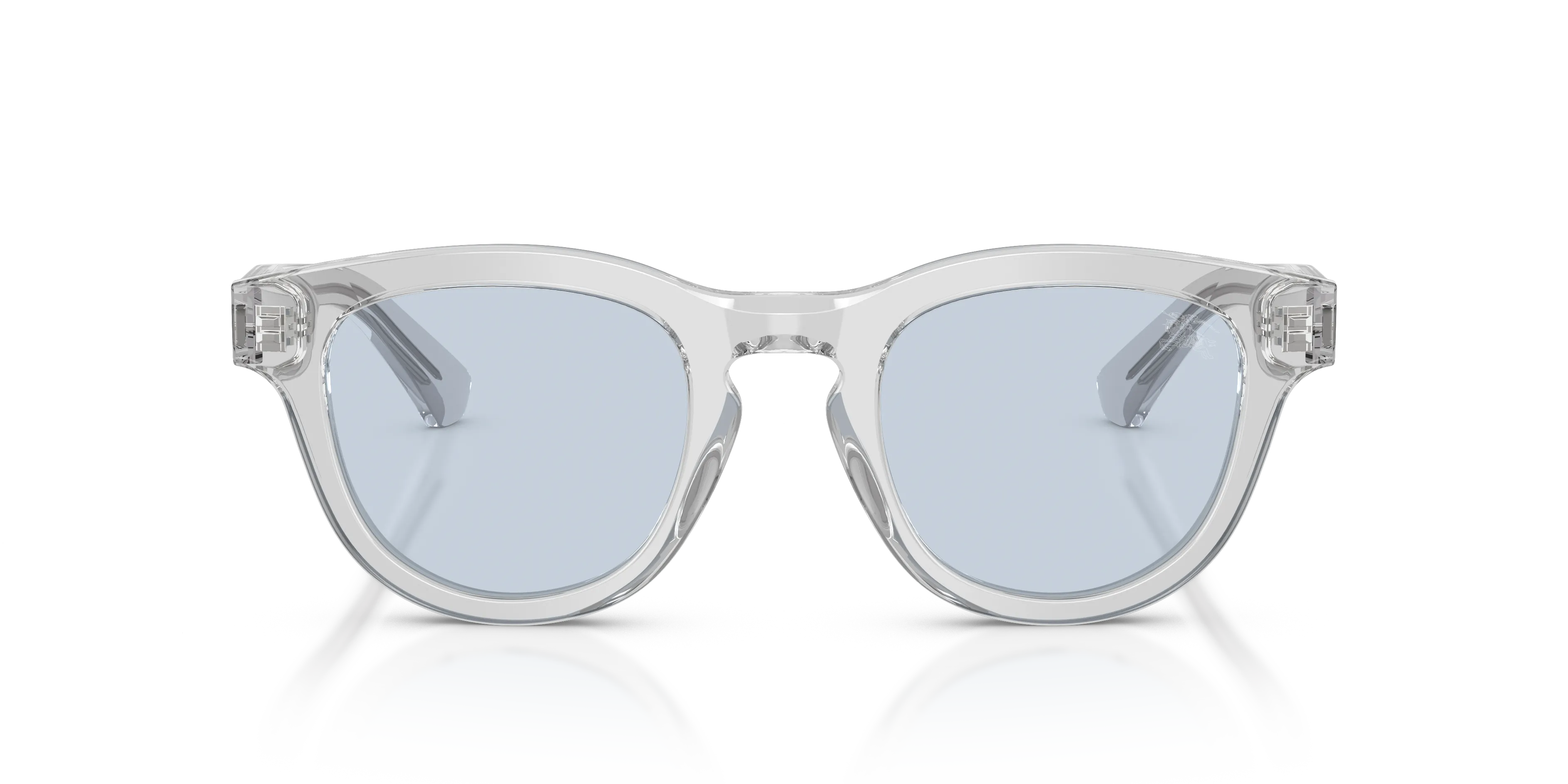 Burberry BE4477 421072 Occhiali da sole Acetato Grigio Blu Pantos Normale - immagine 3