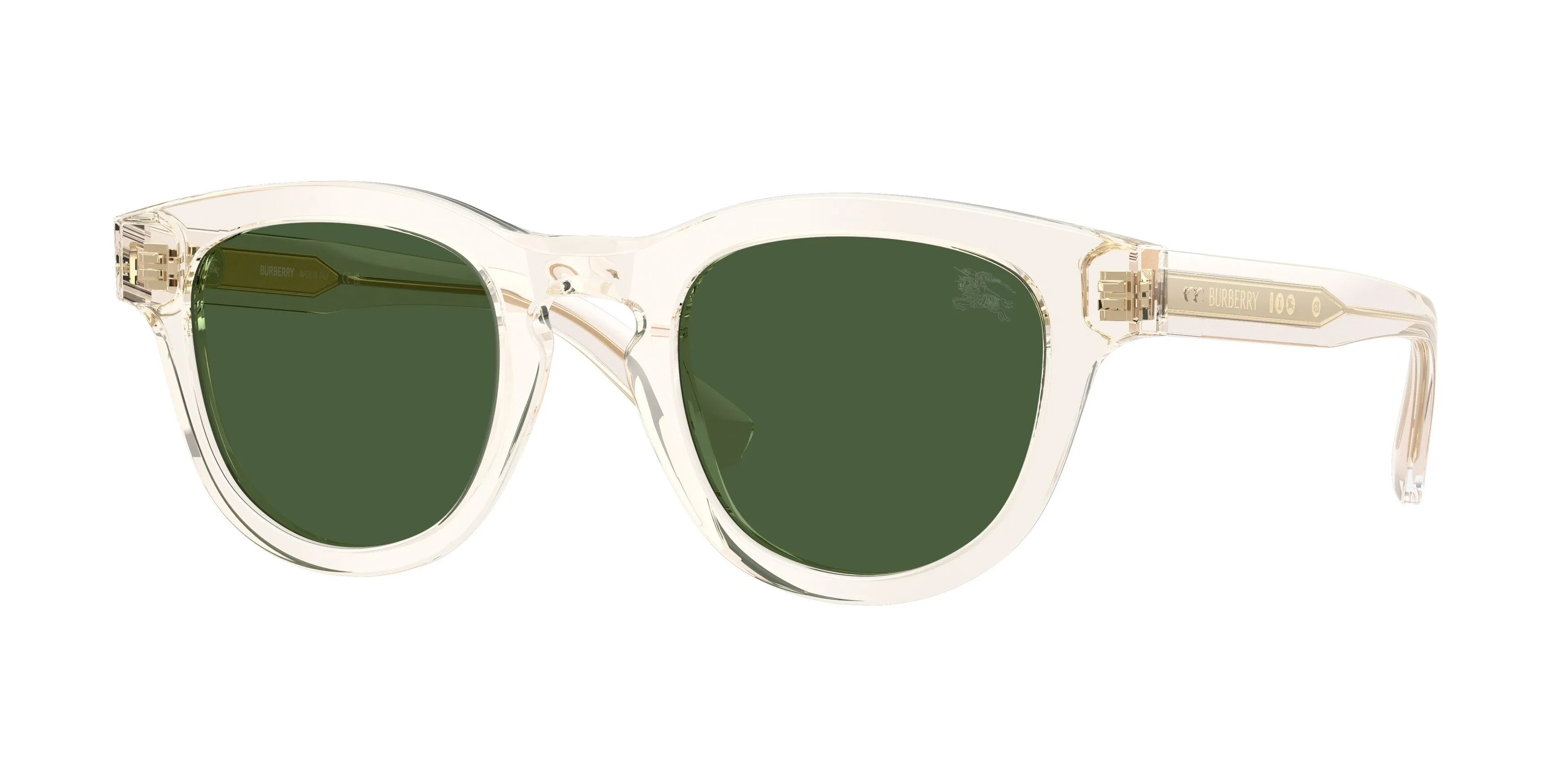 Burberry BE4477 420971 Occhiali da sole Acetato Giallo Verde Pantos Normale - immagine 1