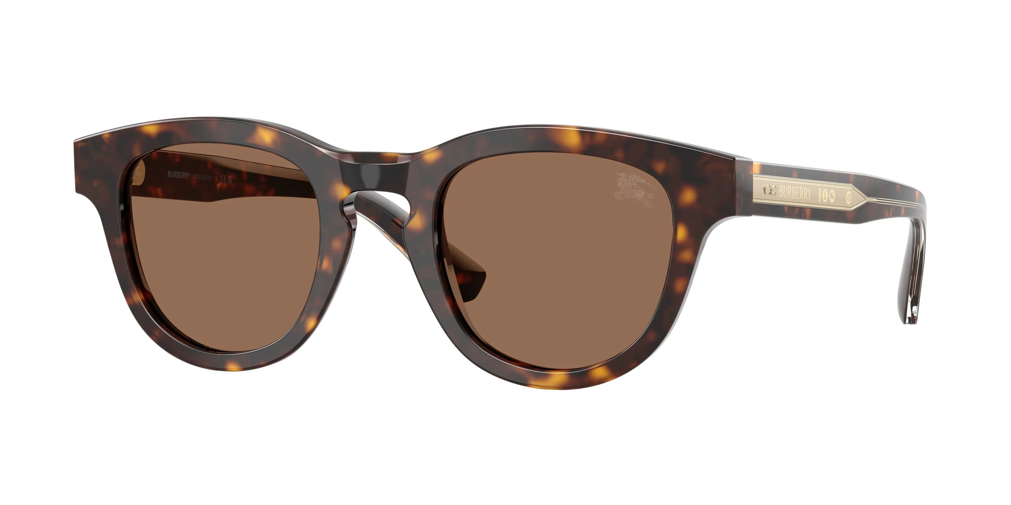 Burberry BE4477 420573 Occhiali da sole Acetato Marrone Marrone Pantos Normale - immagine 1