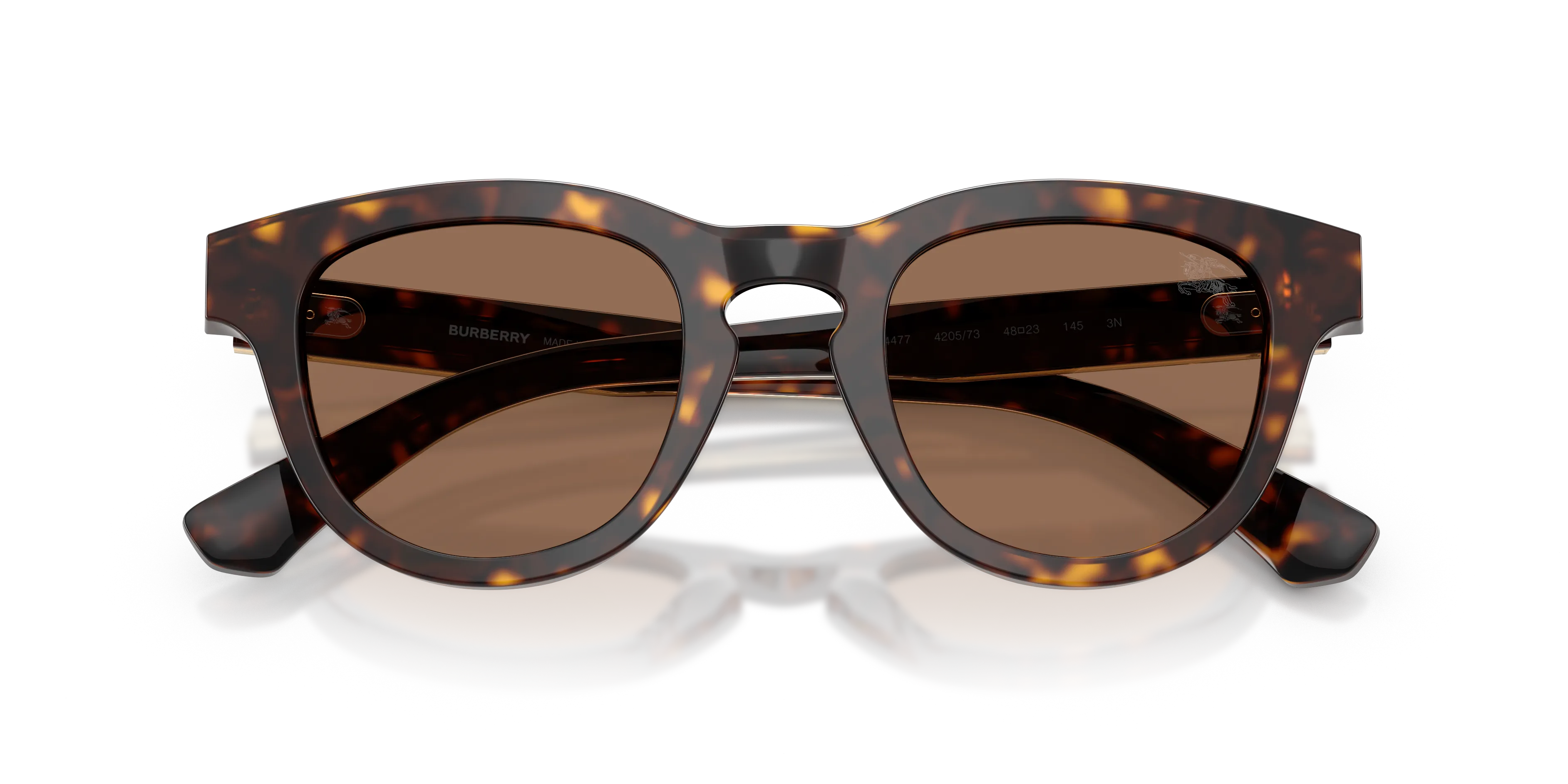 Burberry BE4477 420573 Occhiali da sole Acetato Marrone Marrone Pantos Normale - immagine 2