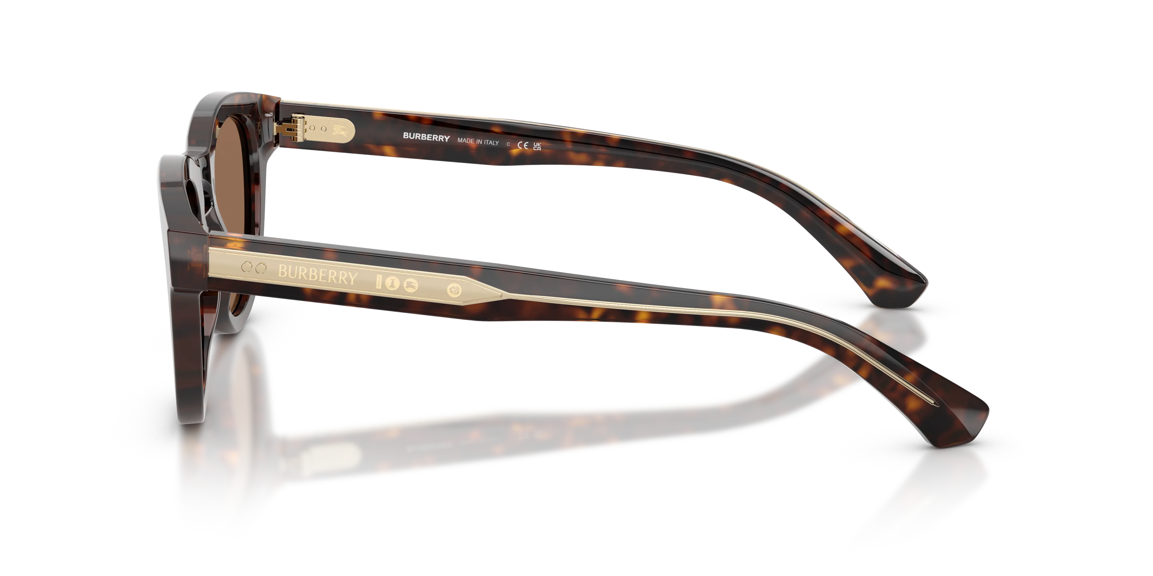 Burberry BE4477 420573 Occhiali da sole Acetato Marrone Marrone Pantos Normale - immagine 4