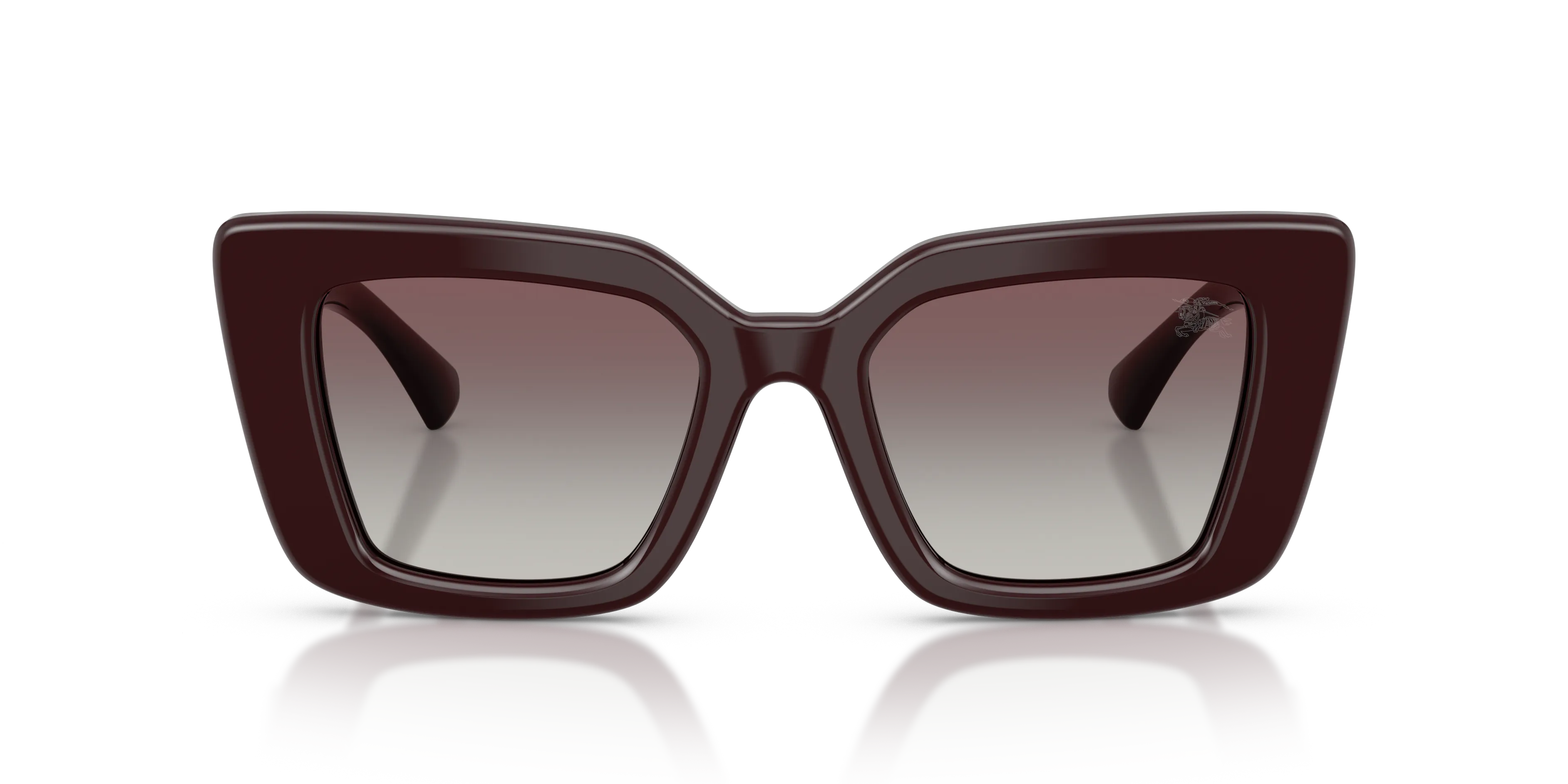 Burberry BE4476 42048G Occhiali da sole Acetato Rosso Grigio Cat Eye Normale Sfumato - immagine 3