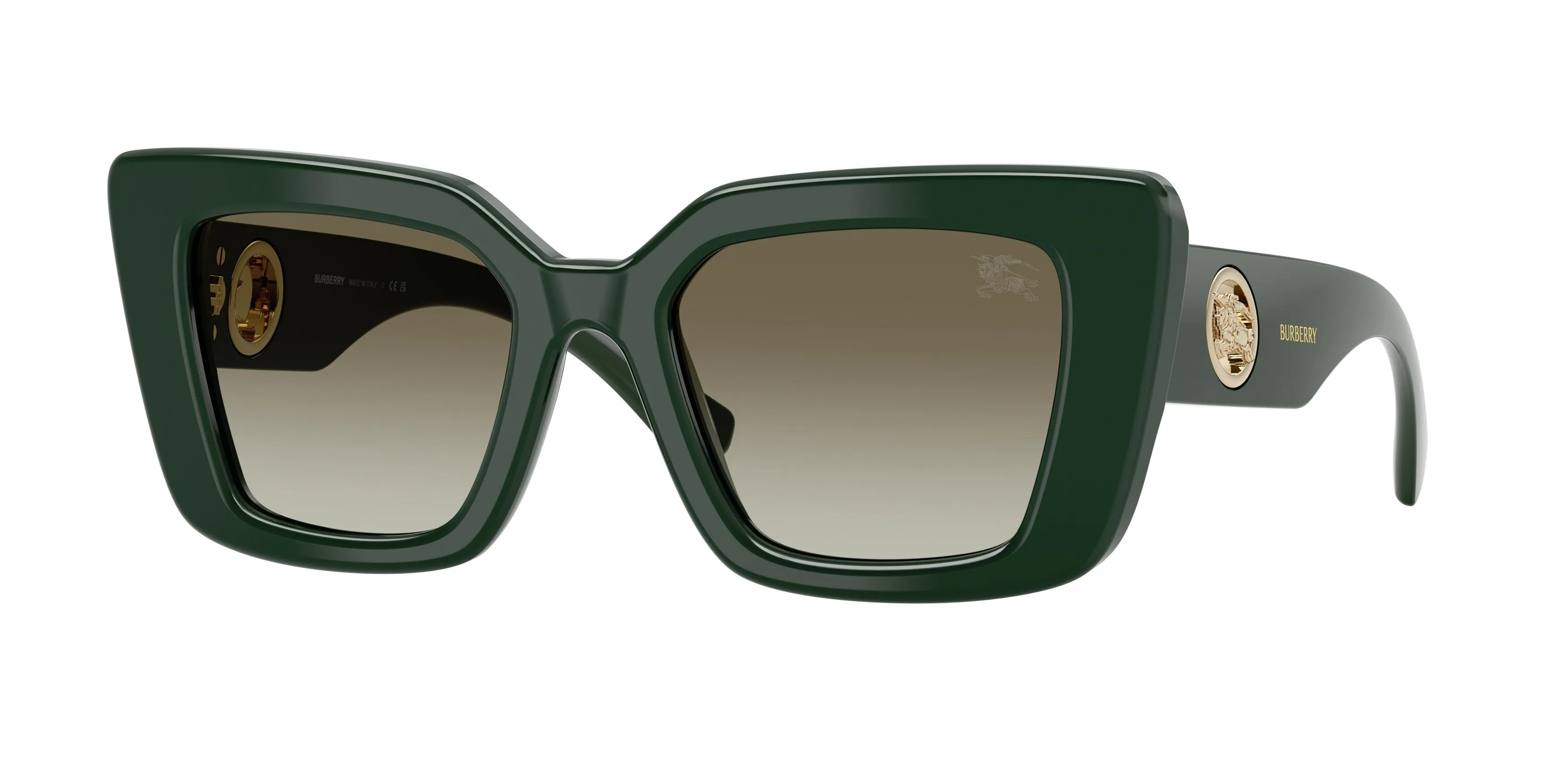 Burberry BE4476 42038E Occhiali da sole Acetato Verde Verde Cat Eye Normale Sfumato - immagine 1