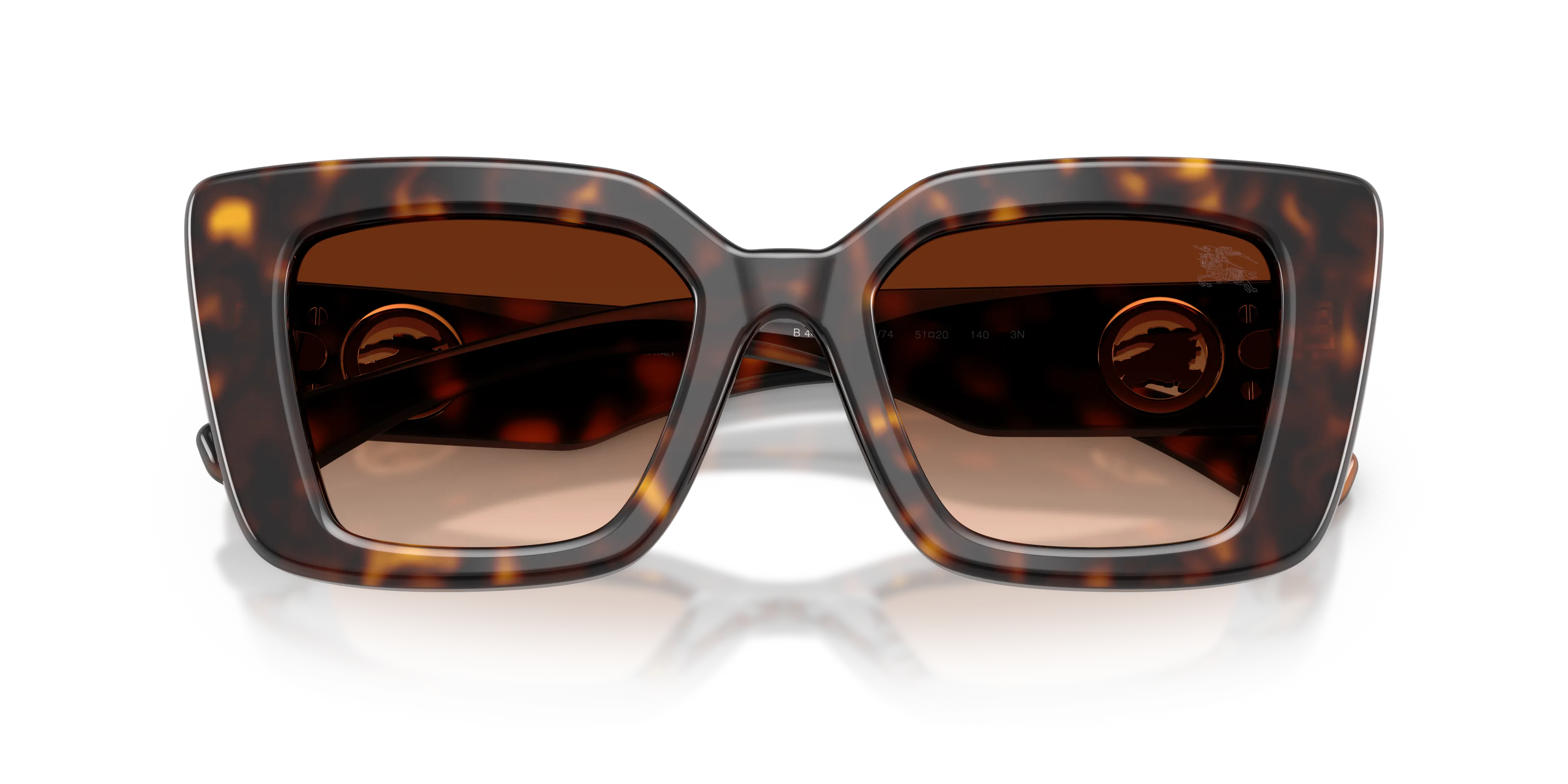 Burberry BE4476 300274 Occhiali da sole Acetato Marrone Marrone Cat Eye Normale Sfumato - immagine 2