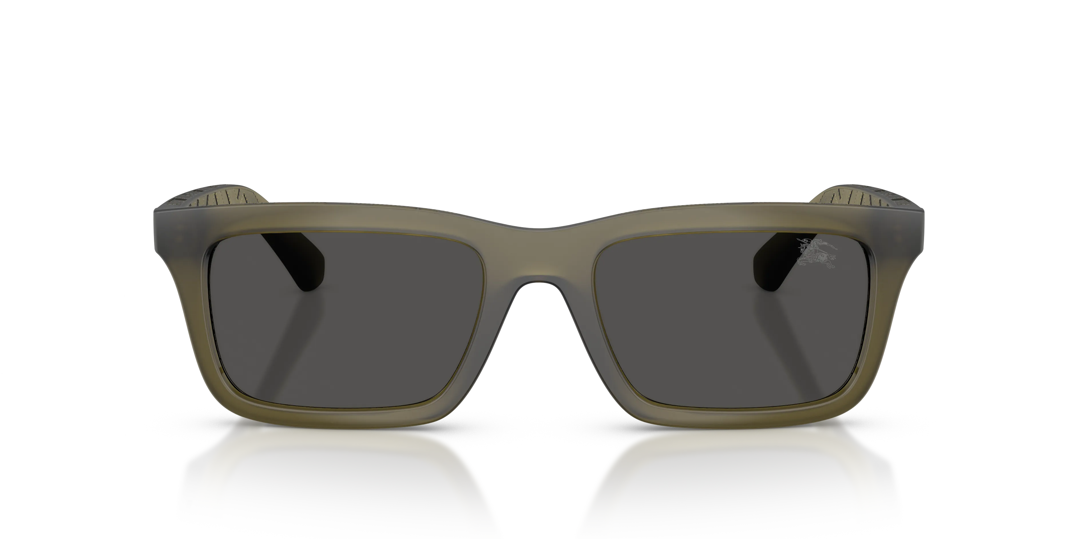 Burberry BE4475U 421287 Occhiali da sole Iniettato Verde Grigio Squadrata Normale - immagine 3
