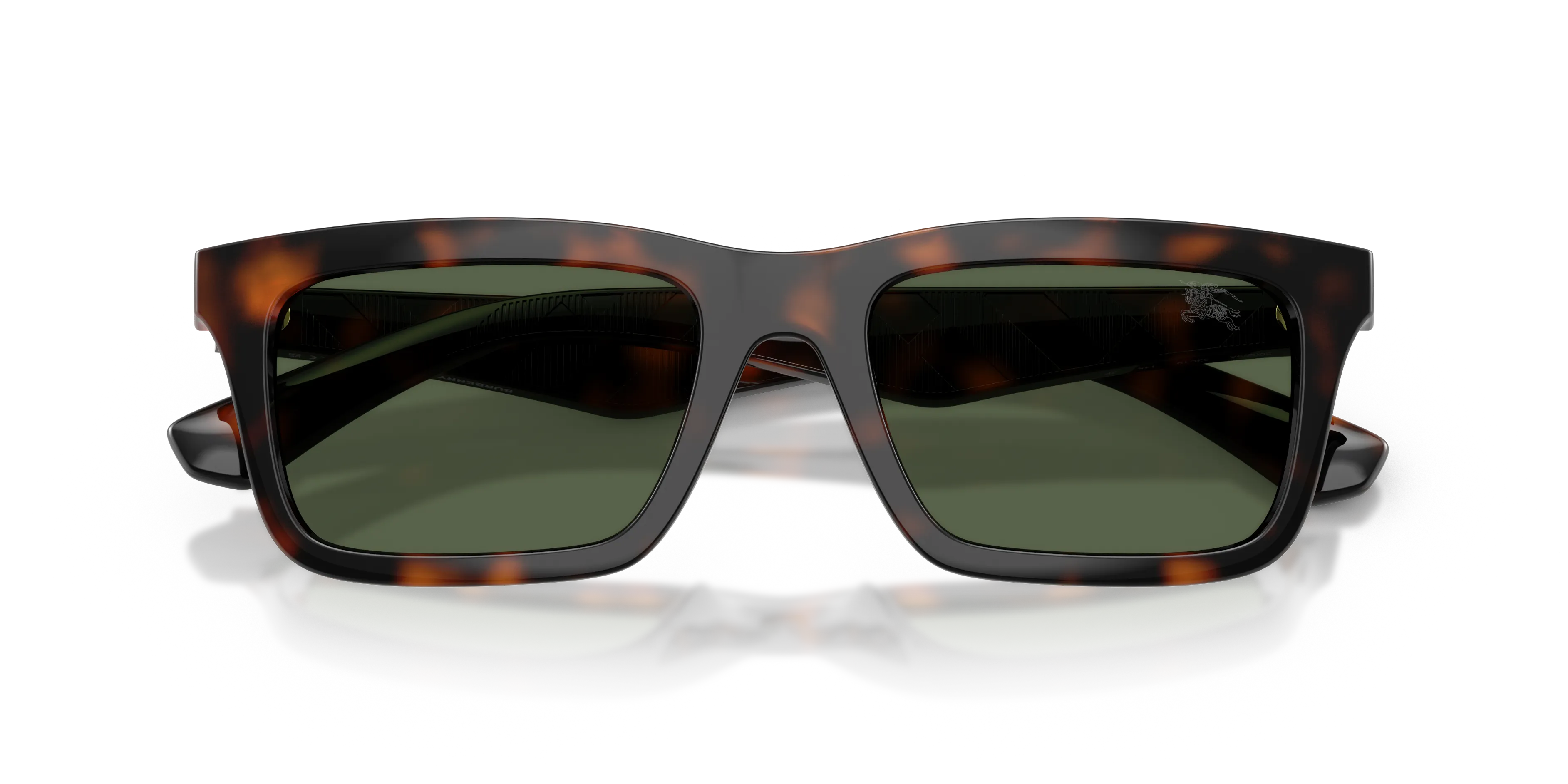 Burberry BE4475U 30029A Occhiali da sole Iniettato Marrone Verde Squadrata Polarizzata - immagine 2