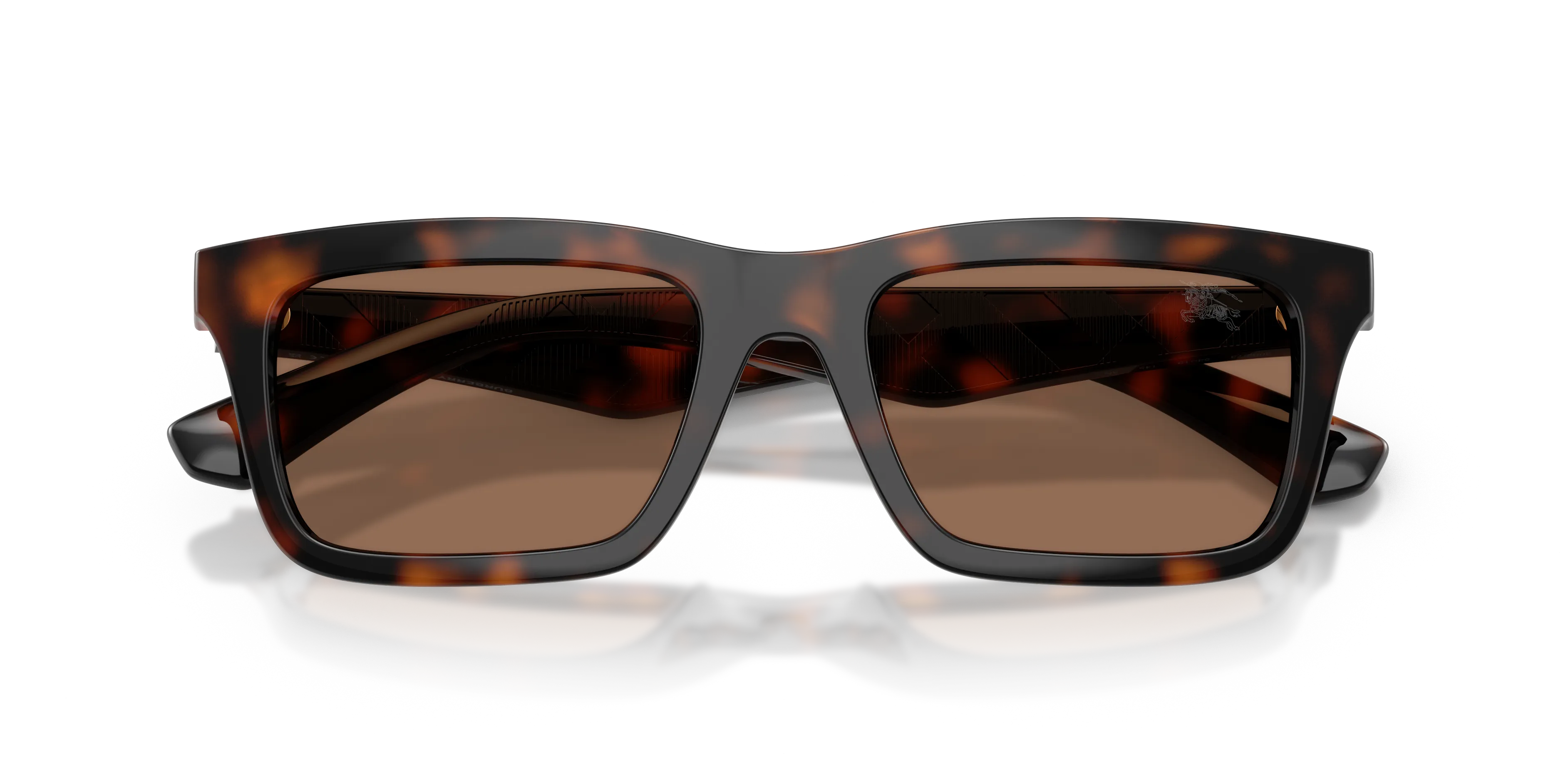 Burberry BE4475U 300273 Occhiali da sole Iniettato Marrone Marrone Squadrata Normale - immagine 2
