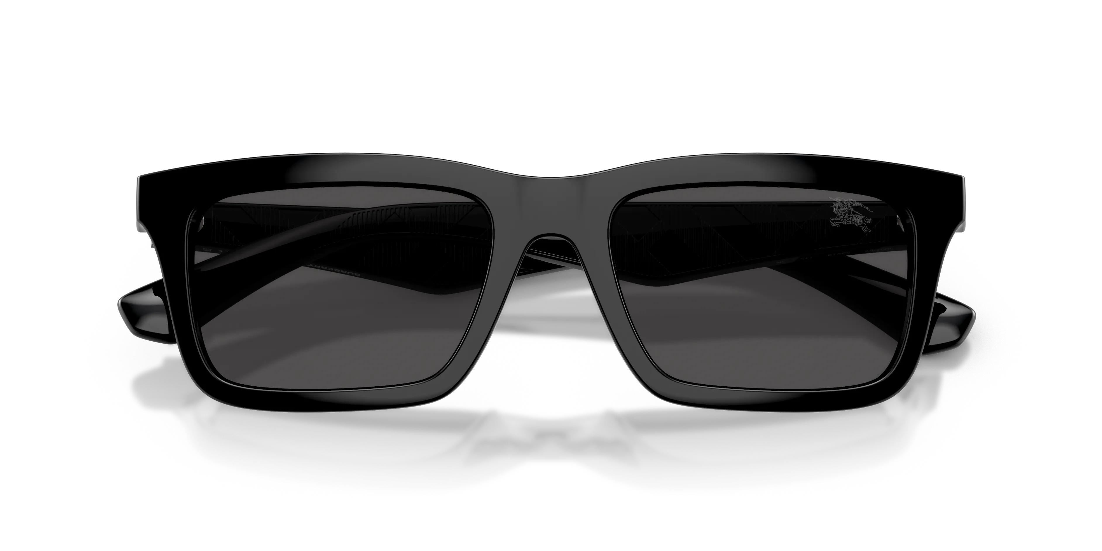 Burberry BE4475U 300187 Occhiali da sole Iniettato Nero Grigio Squadrata Normale - immagine 2