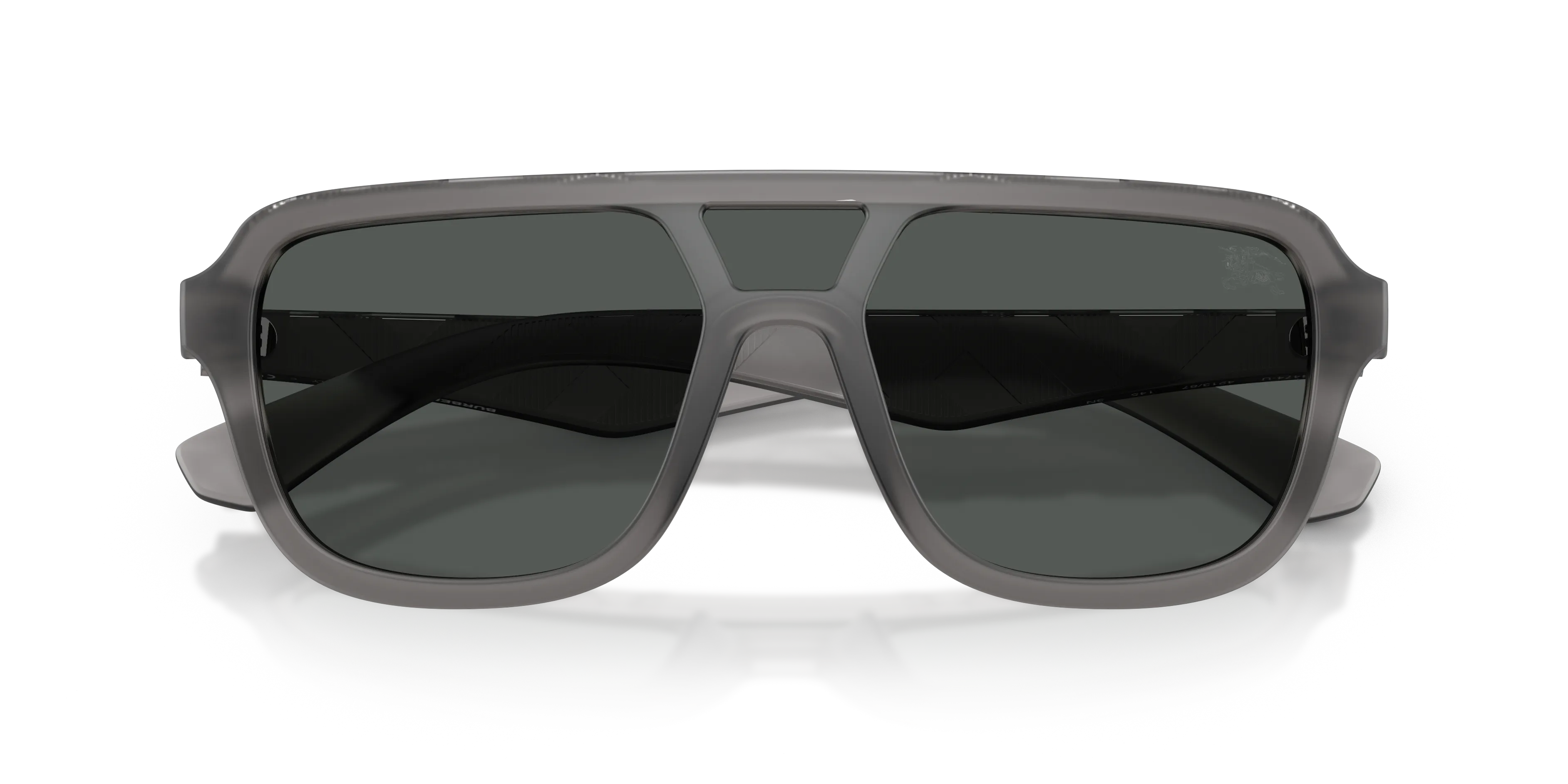 Burberry BE4474U 421387 Occhiali da sole Iniettato Grigio Grigio Pilot Normale - immagine 2