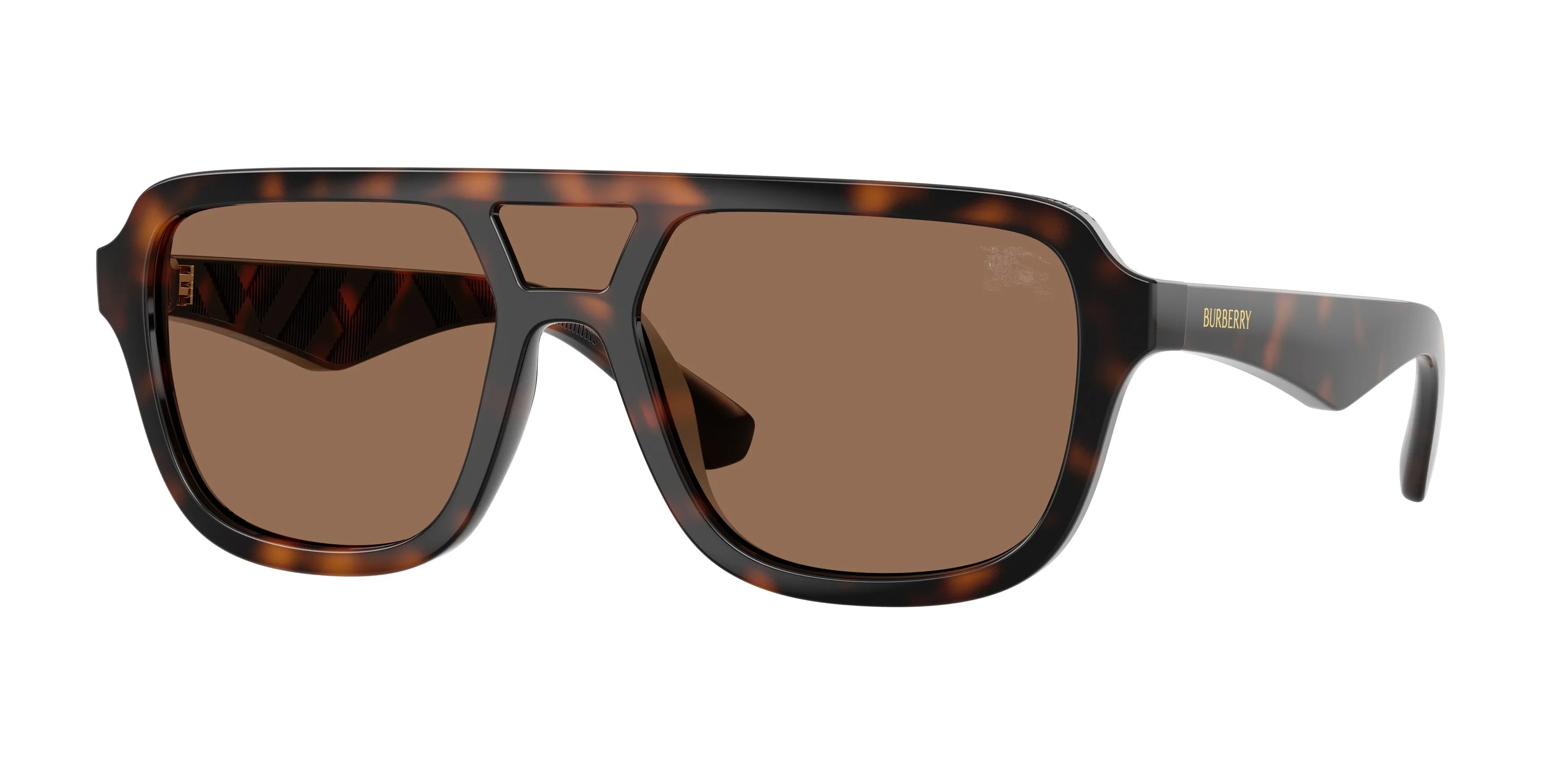 Burberry BE4474U 300273 Occhiali da sole Iniettato Marrone Marrone Pilot Normale - immagine 1