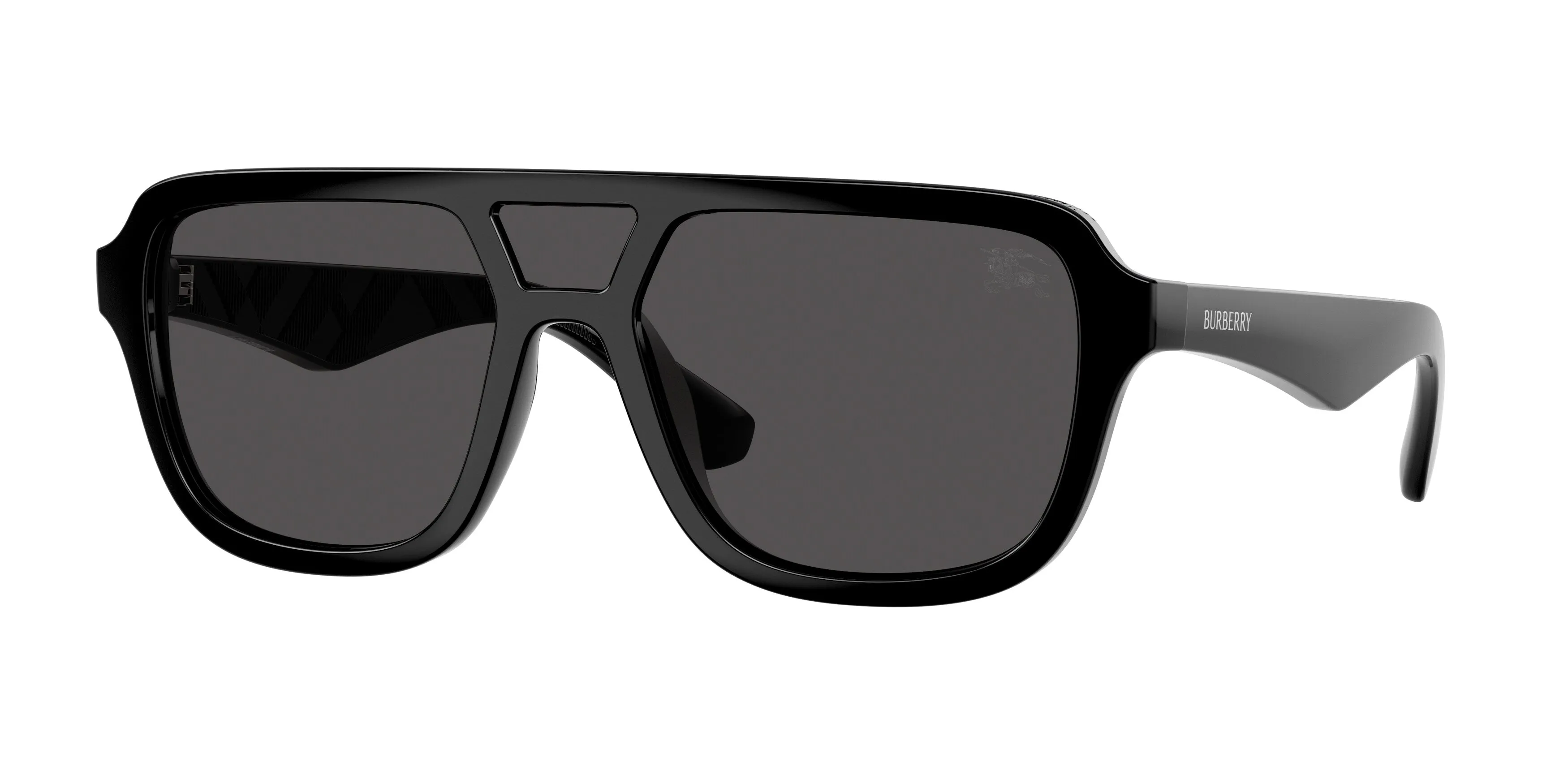 Burberry BE4474U 300187 Occhiali da sole Iniettato Nero Grigio Pilot Normale - immagine 1